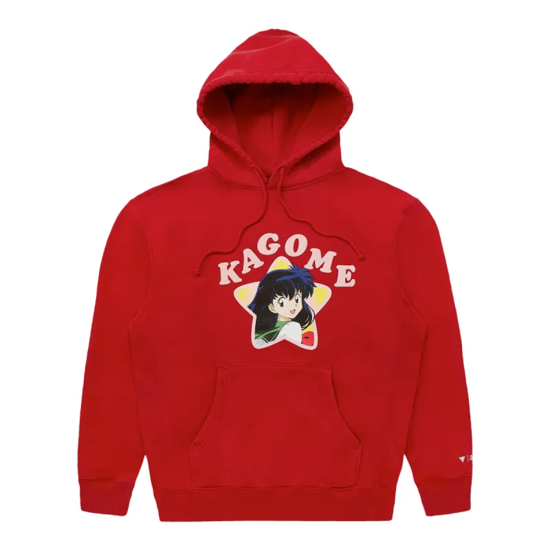 INUYASHA KAGOME FAN CLUB HOODIE (VINTAGE RED) sold by hypland