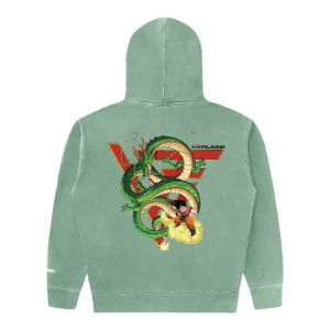 DRAGON BALL Z GOKU SHENRON LOGO HOODIE (VINTAGE GREEN) sold by hypland