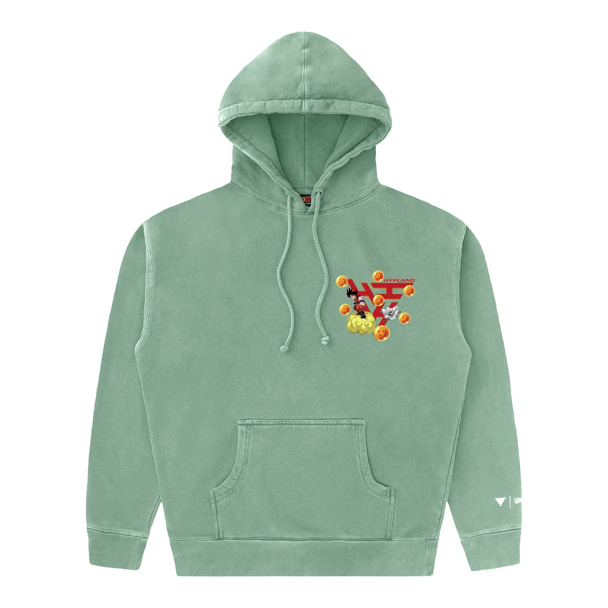 DRAGON BALL Z GOKU SHENRON LOGO HOODIE (VINTAGE GREEN) sold by hypland