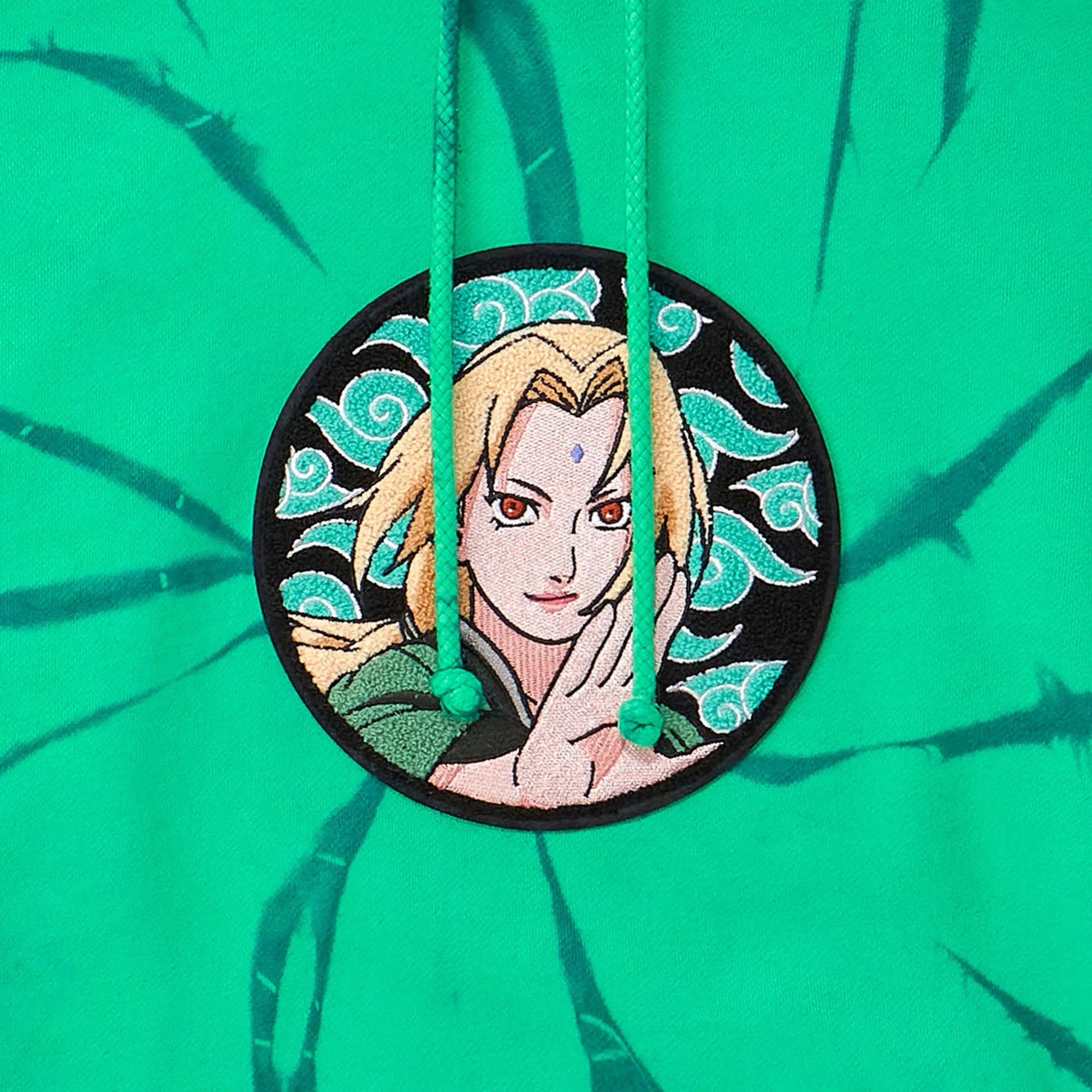 SHIPPUDEN TSUNADE CHENILLE HOODIE (SEAFOAM TIE DYE) sold by hypland product image thumbnail 3