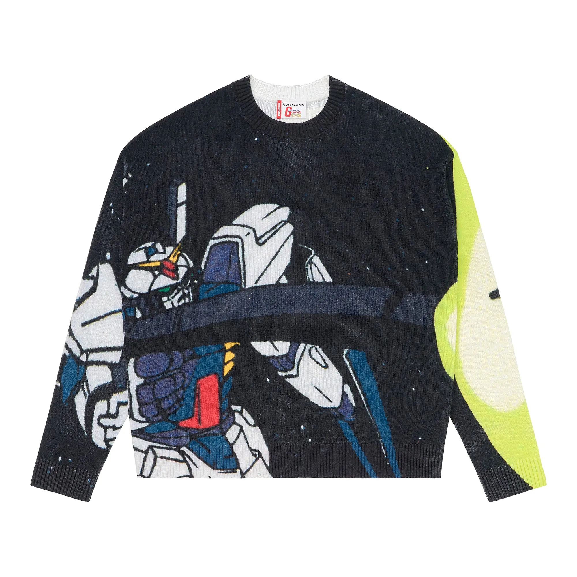 GUNDAM BLAST KNIT SWEATER (MULTI) sold by hypland