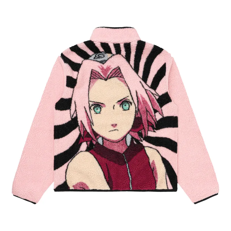 SHIPPUDEN SAKURA SHERPA JACKET (PINK) sold by hypland