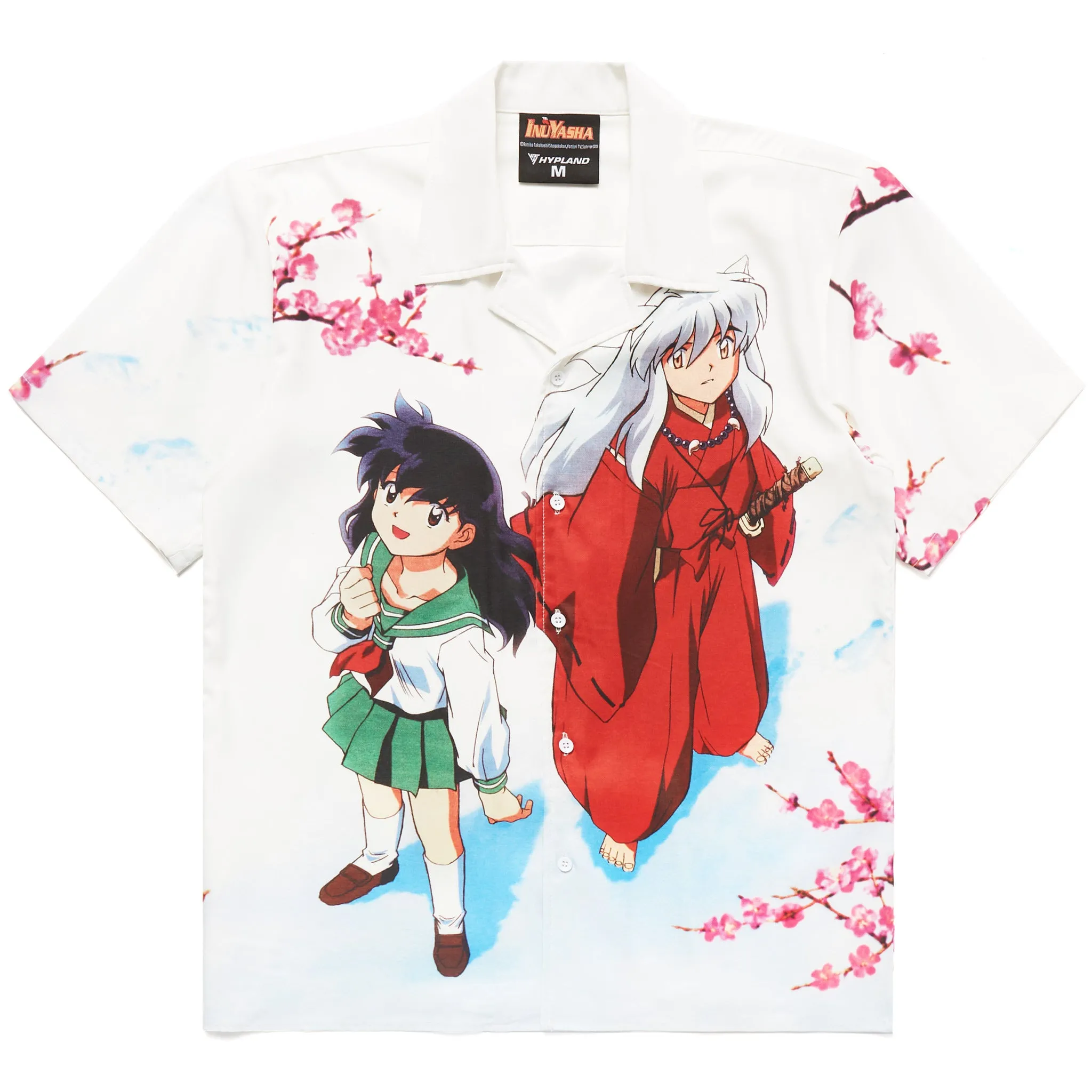 INUYASHA SNOW BUTTON UP SHIRT (WHITE) sold by hypland