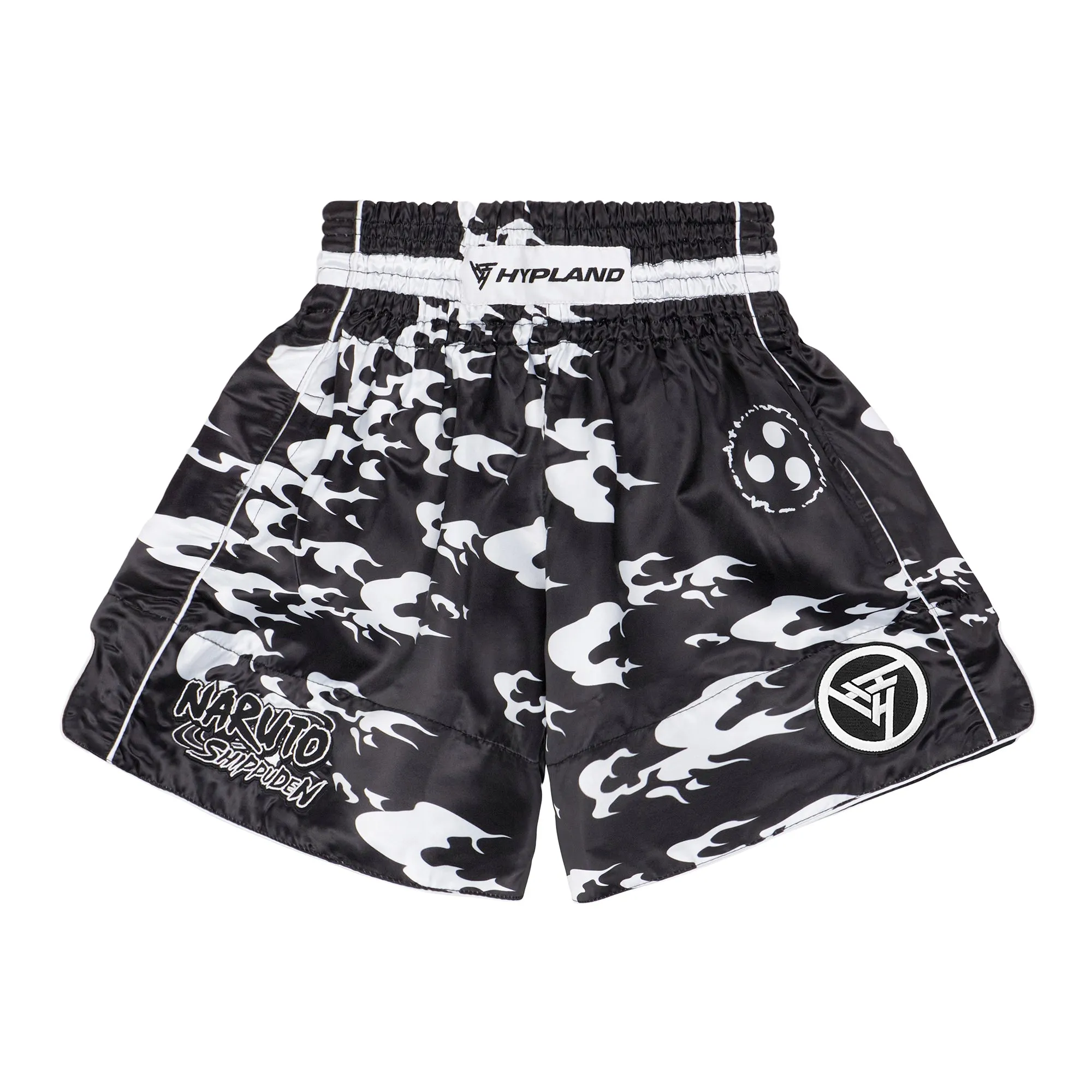 SHIPPUDEN CURSE MARK MUAY THAI SHORTS (BLACK) sold by hypland