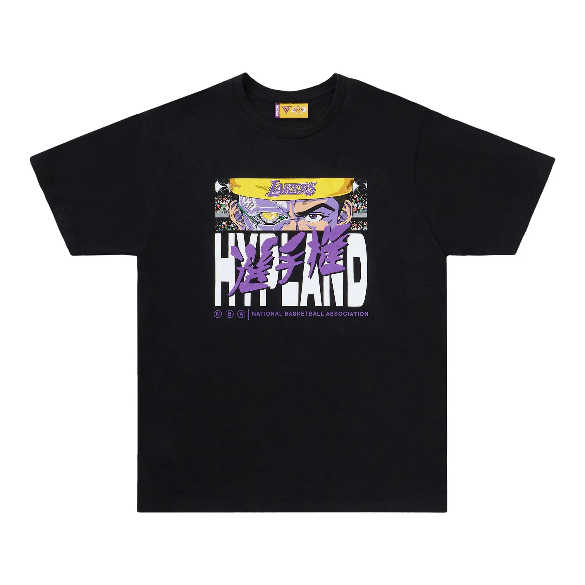 NBA LOS ANGELES LAKERS BOX LOGO TSHIRT (BLACK) sold by hypland