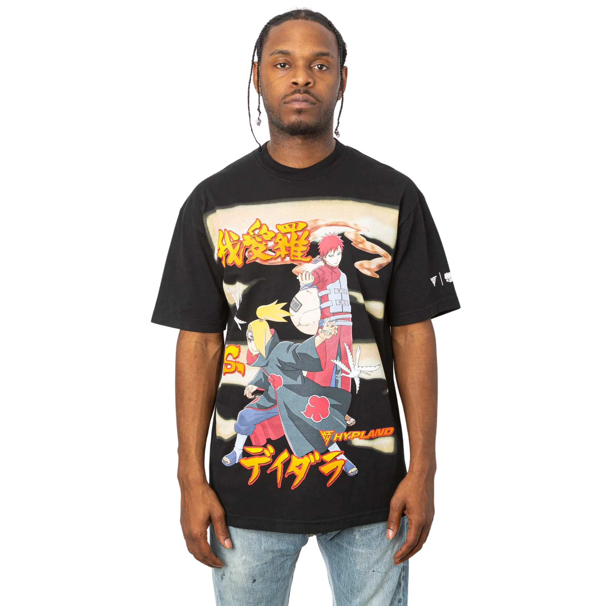 SHIPPUDEN GAARA DEIDARA T SHIRT (BLACK) sold by hypland product image thumbnail 3