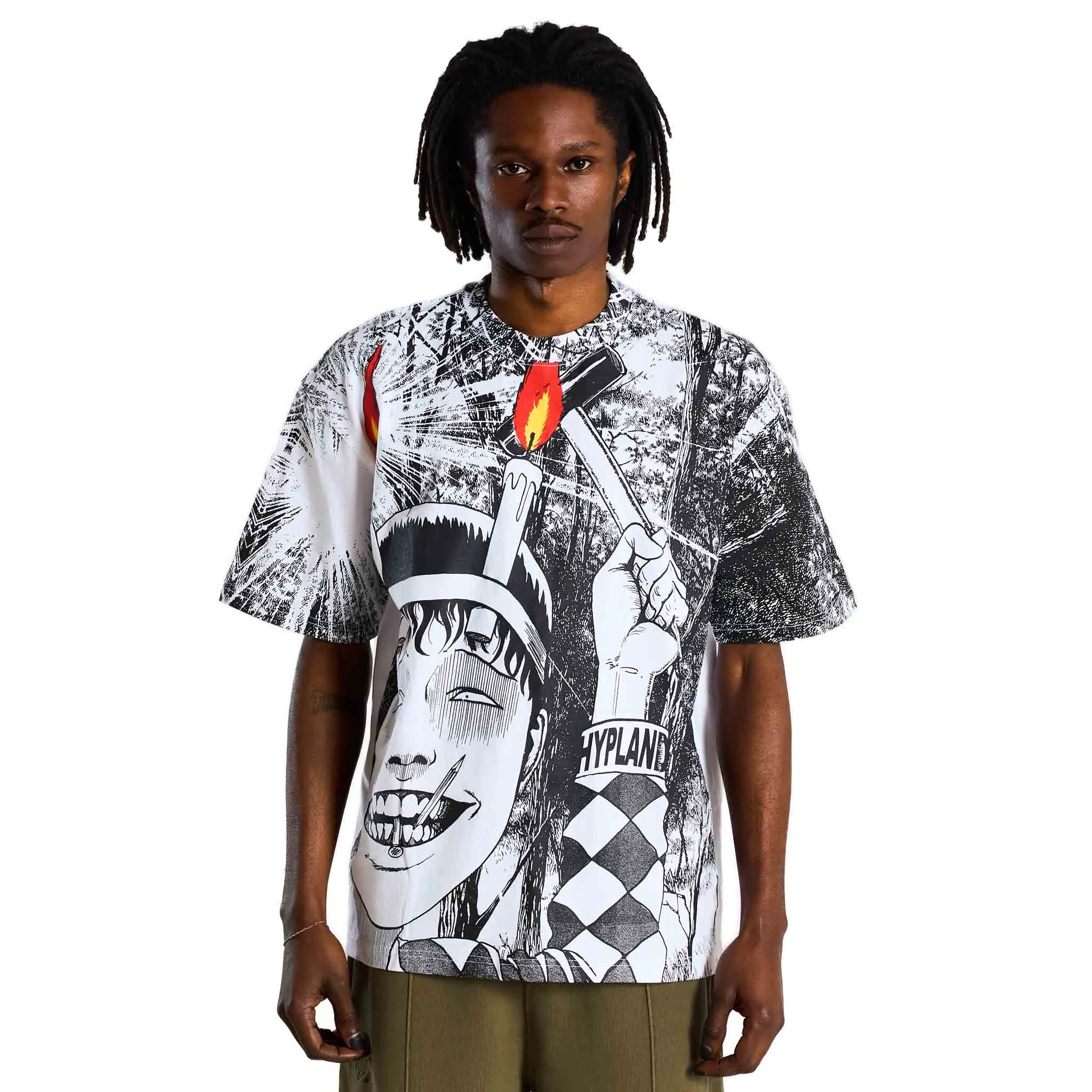 JUNJI ITO SOUICHI AOP SHIRT (WHITE) sold by hypland product image thumbnail 3