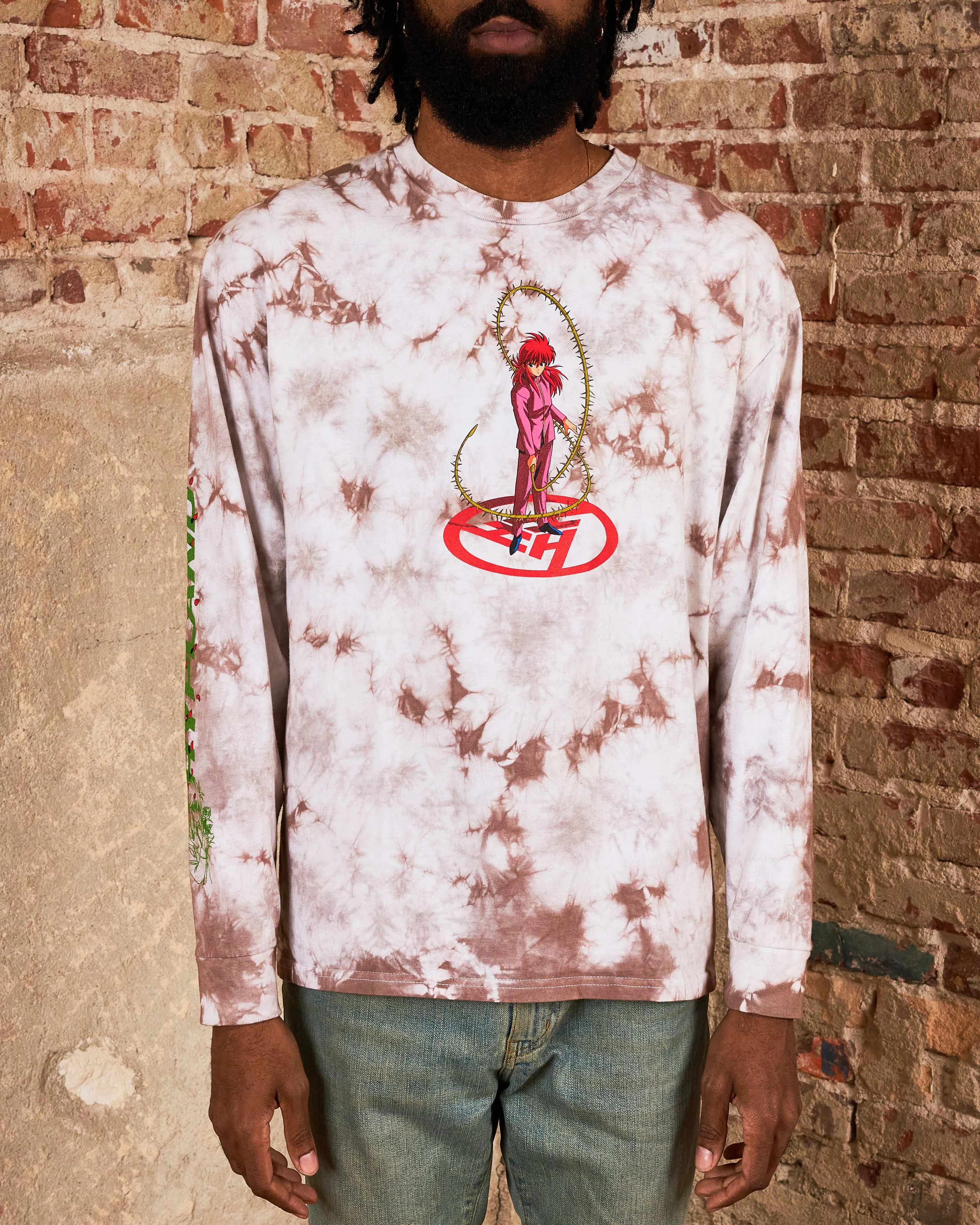 YYH KURAMA ROSE LONG SLEEVE SHIRT (TIE DYE) sold by hypland product image thumbnail 3