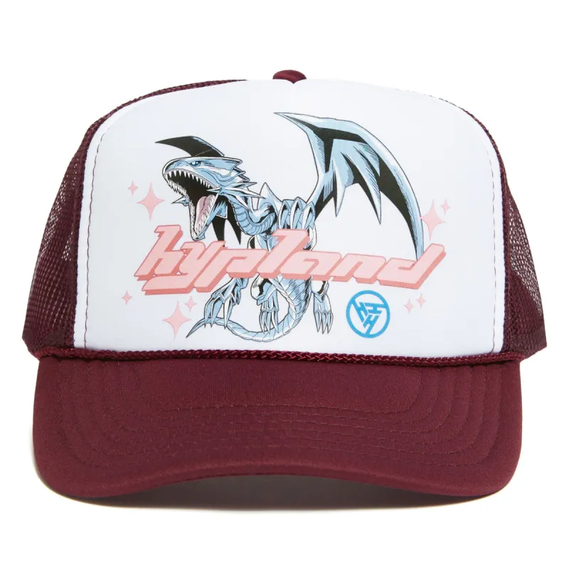 YUGIOH BLUE EYES TRUCKER HAT (MAROON) sold by hypland