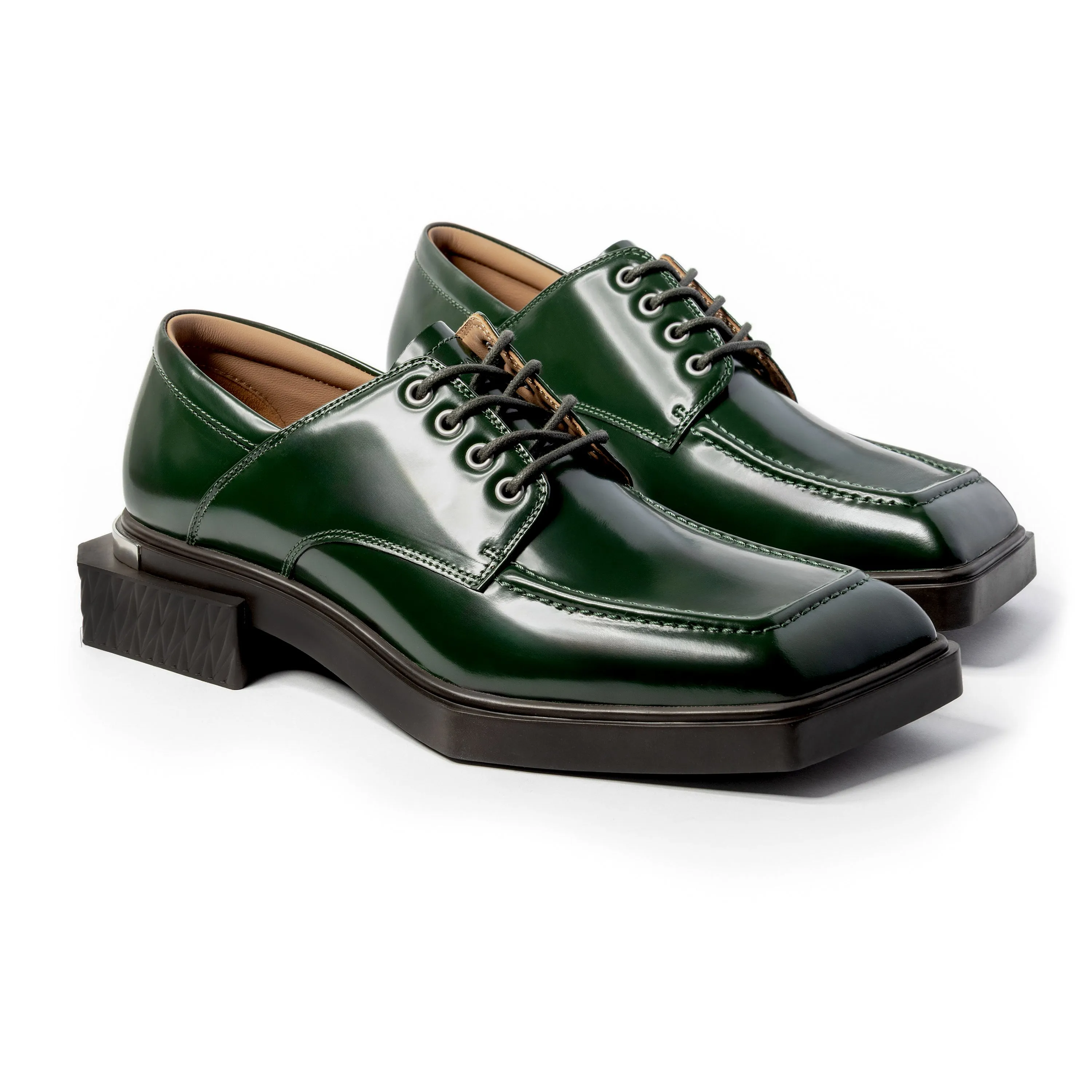ADIEU BEING Leather Shoes in MOSS sold by TWOGAA product image thumbnail 2