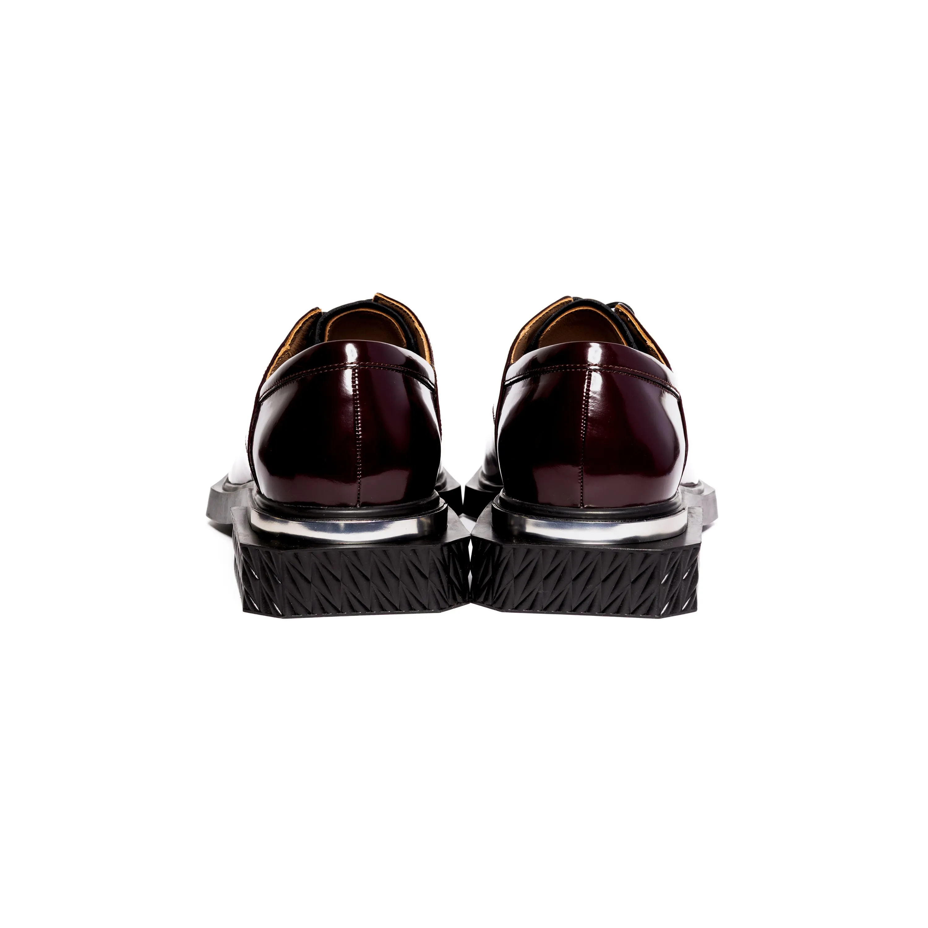 ADIEU BEING Leather Shoes in MAROON TILE sold by TWOGAA product image thumbnail 5