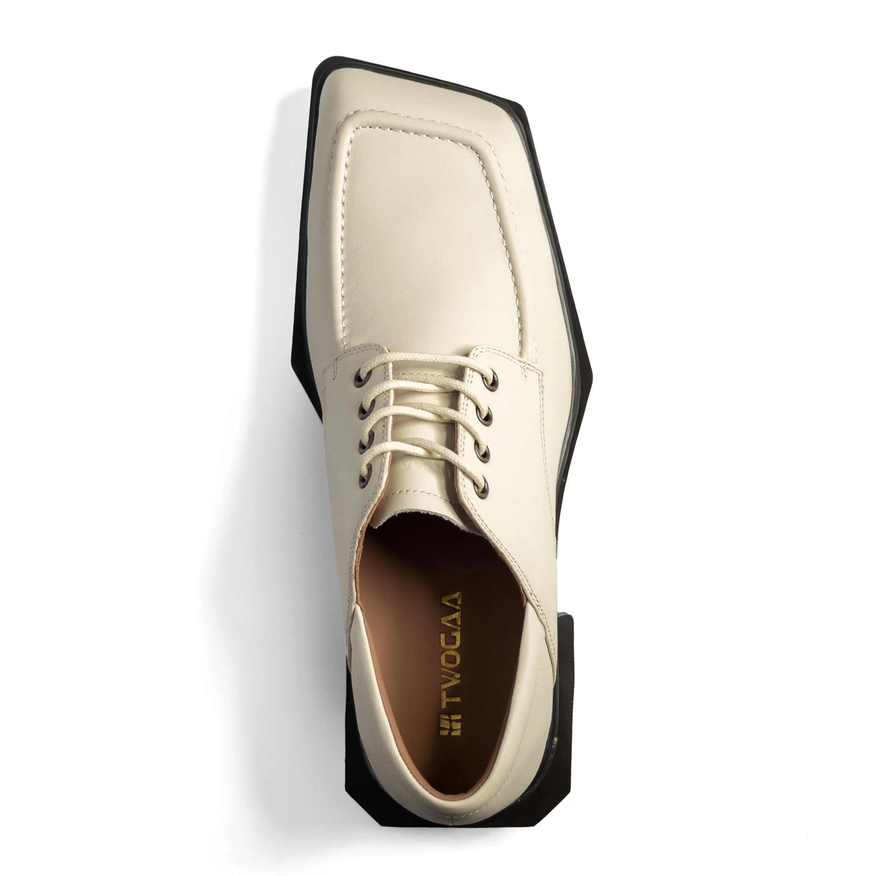 ADIEU BEING Leather Shoes in LIMESTONE sold by TWOGAA product image thumbnail 3