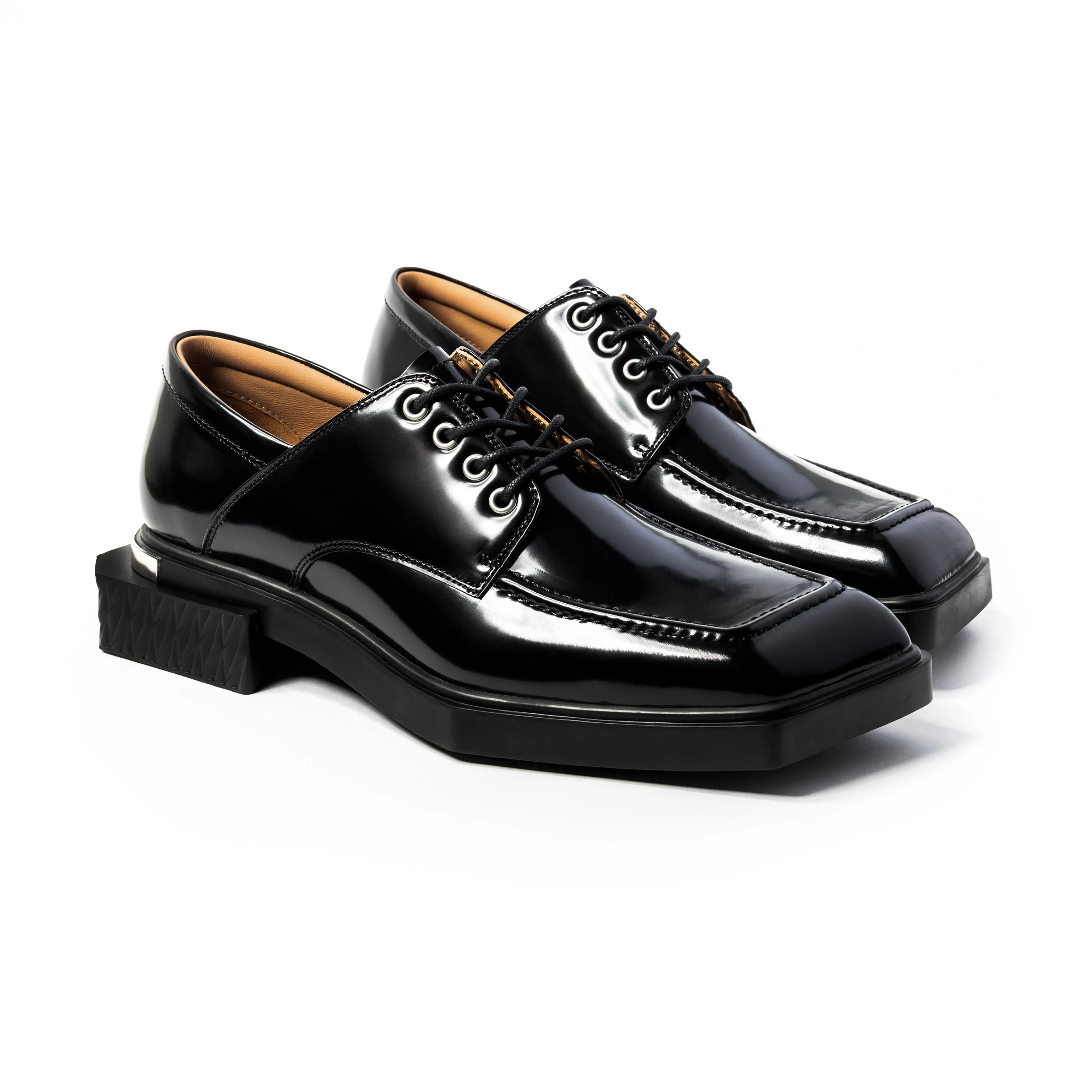 ADIEU BEING Leather Shoes in GRAPHITE sold by TWOGAA product image thumbnail 2