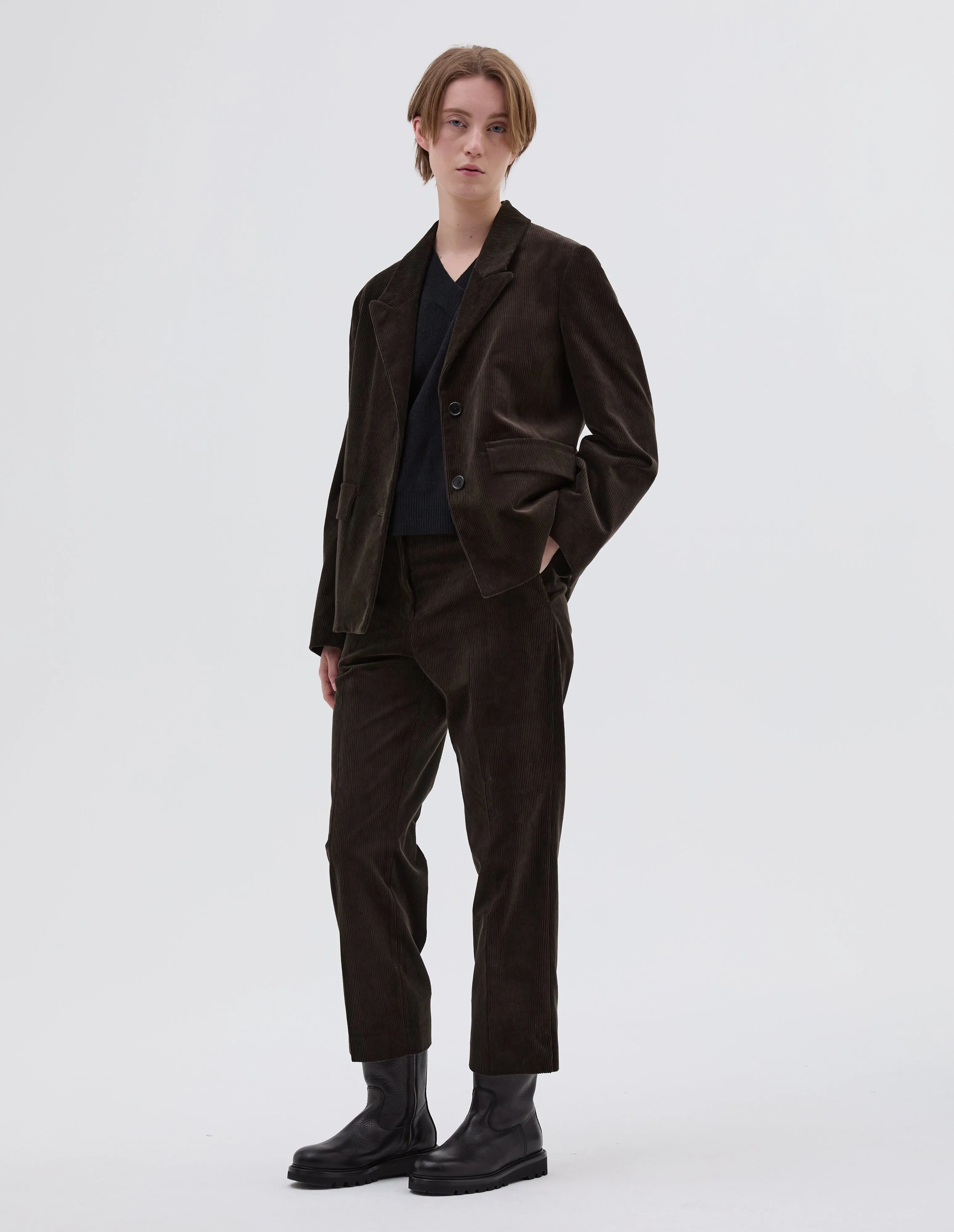 PEAK LAPEL BLAZER | 8 WALE COTTON CORDUROY
| MOLE sold by Margaret Howell product image thumbnail 2