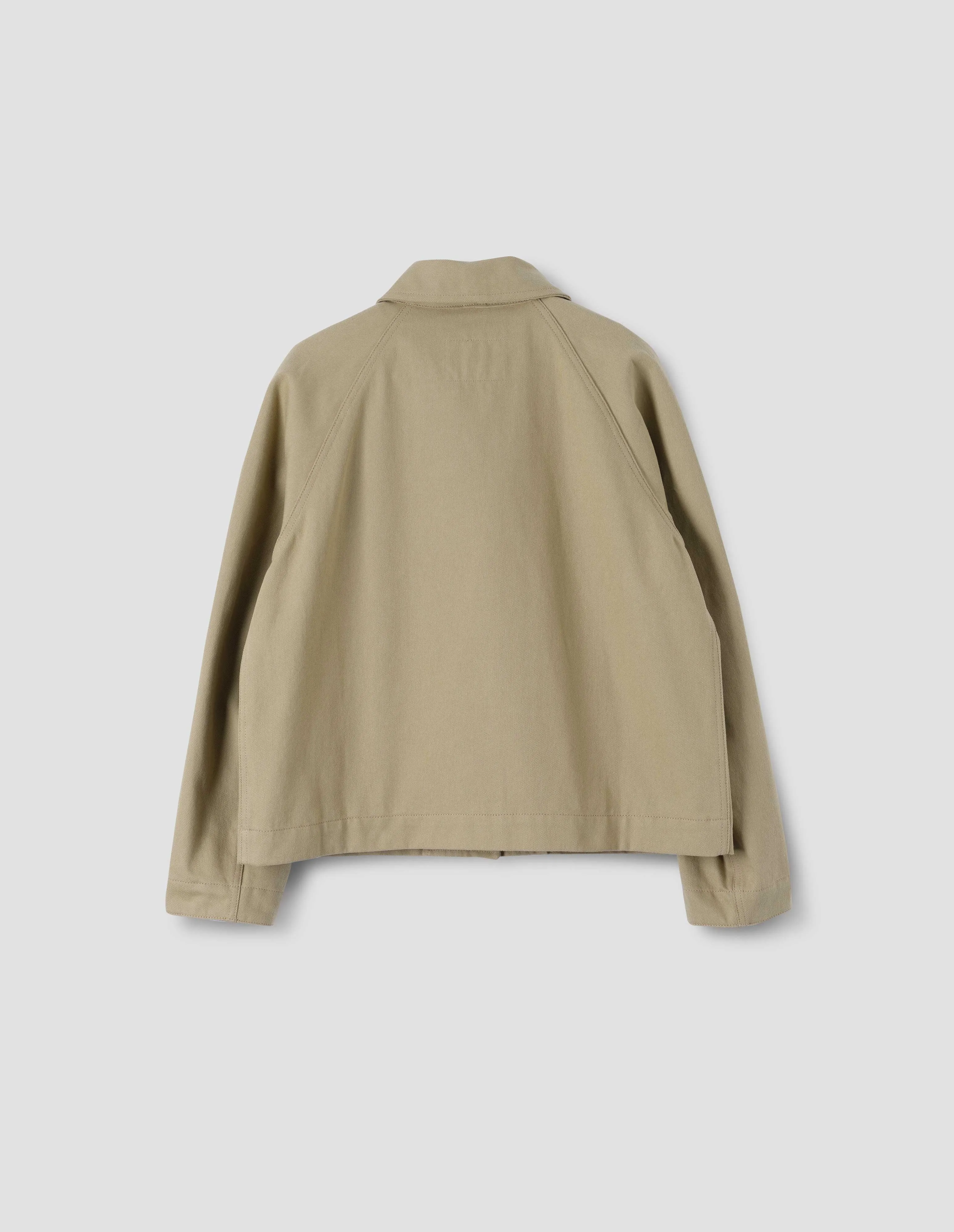 MHL. RAGLAN WORK JACKET | RAISED COTTON DRILL | STONE sold by Margaret Howell product image thumbnail 5
