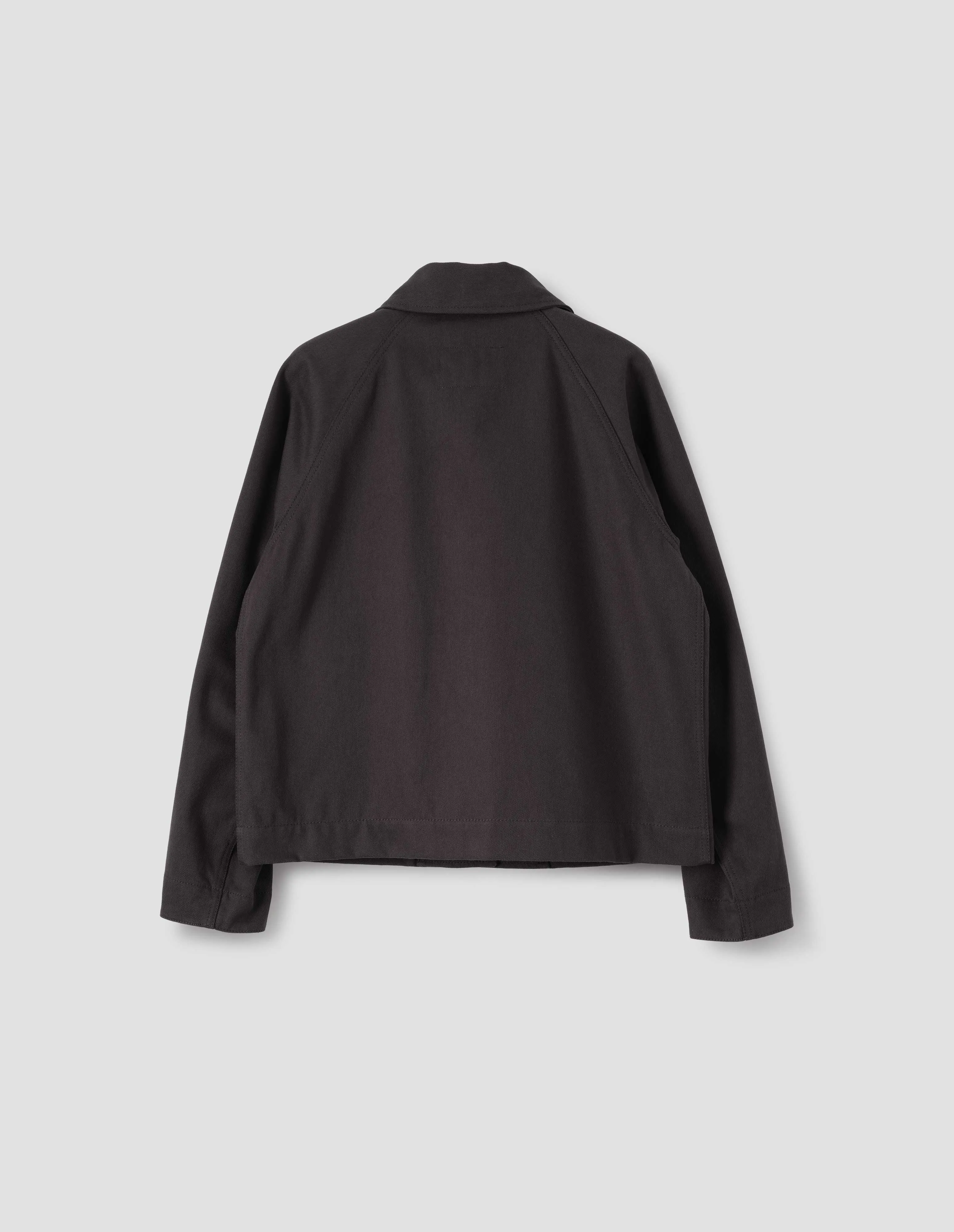 MHL. RAGLAN WORK JACKET | RAISED COTTON DRILL | DARK BROWN sold by Margaret Howell product image thumbnail 5