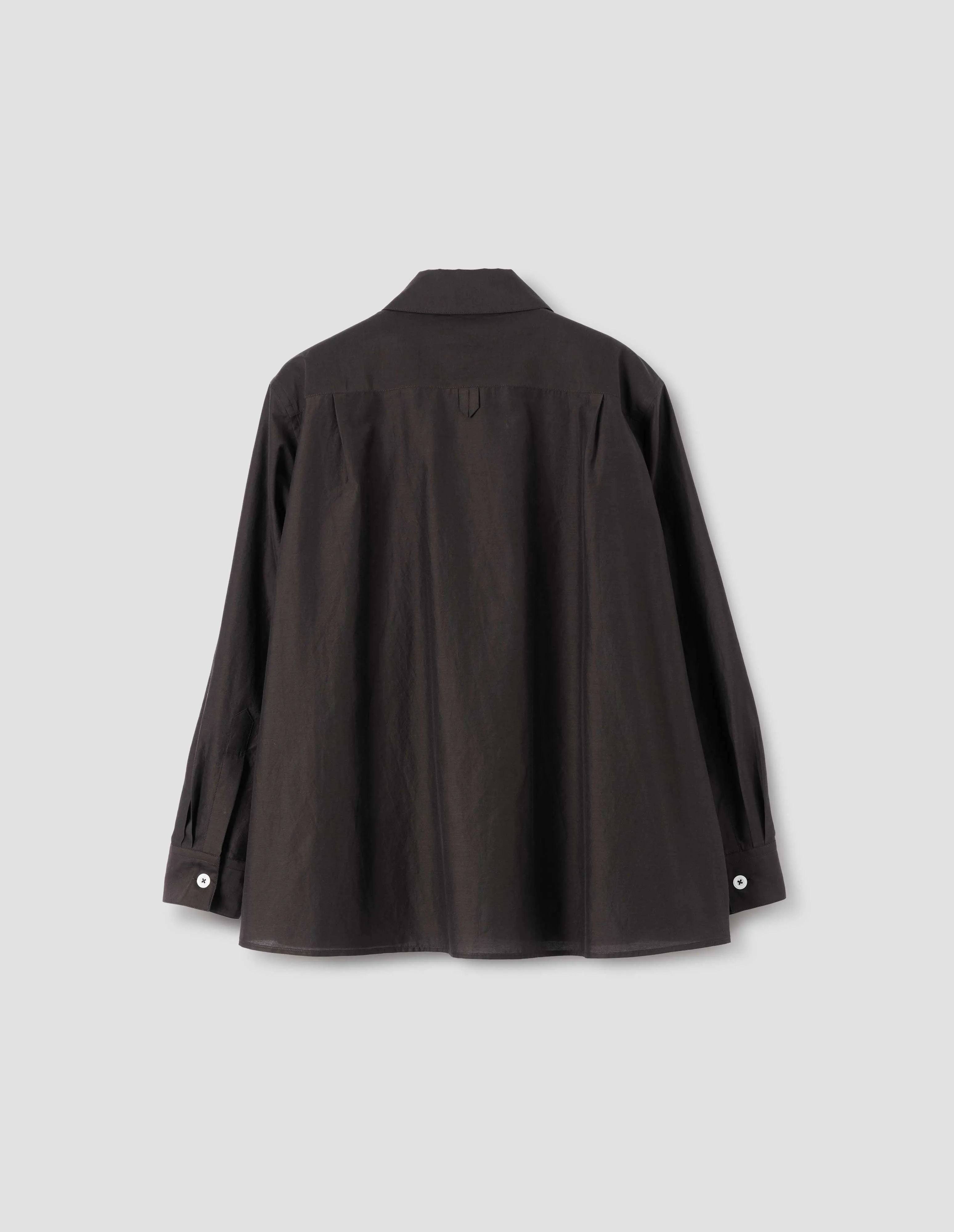 SWING SHIRT | LIGHT COTTON SILK
| WARM BROWN sold by Margaret Howell product image thumbnail 2