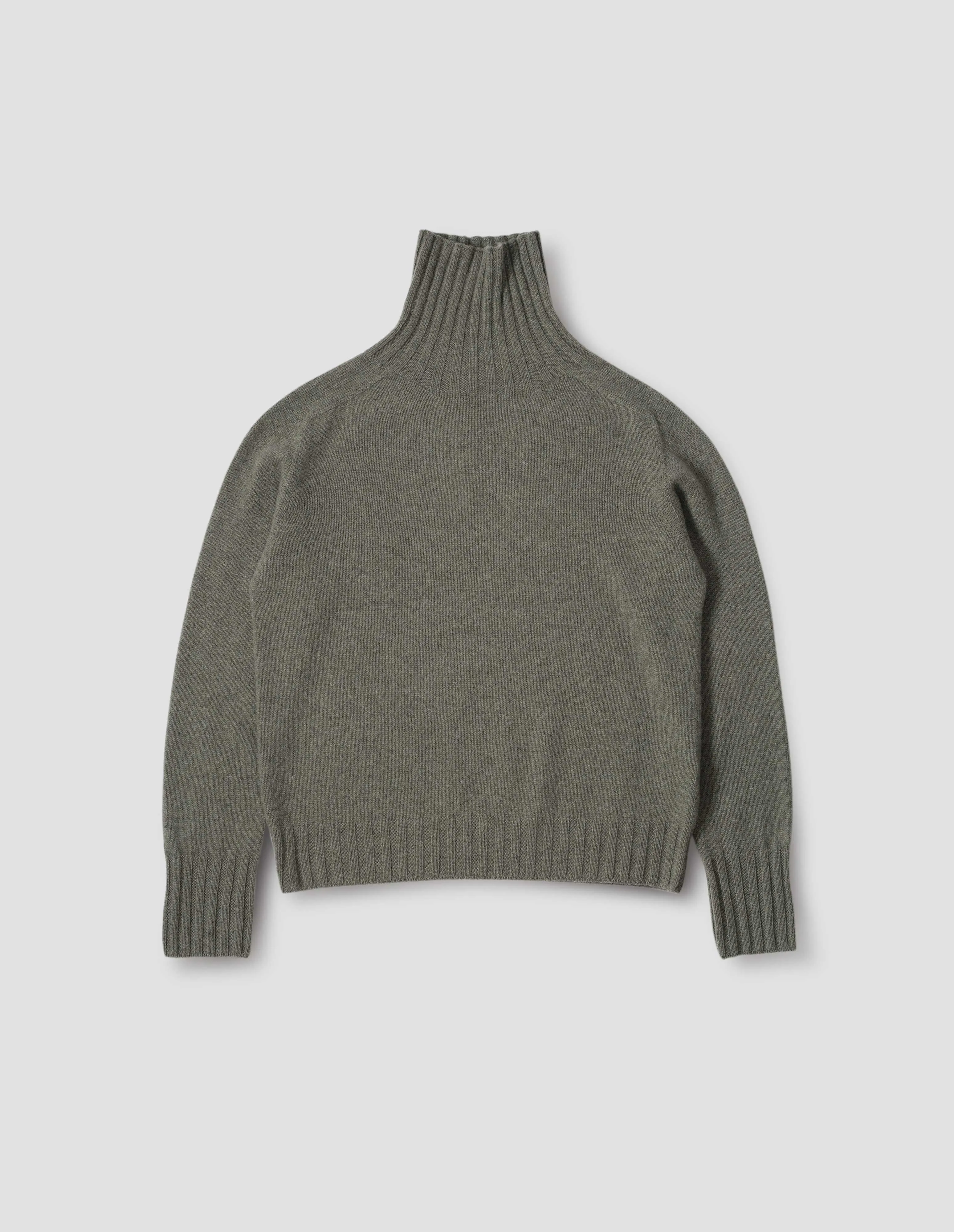 WIDE ROLL NECK | CASHMERE | OREGANO sold by Margaret Howell product image thumbnail 4