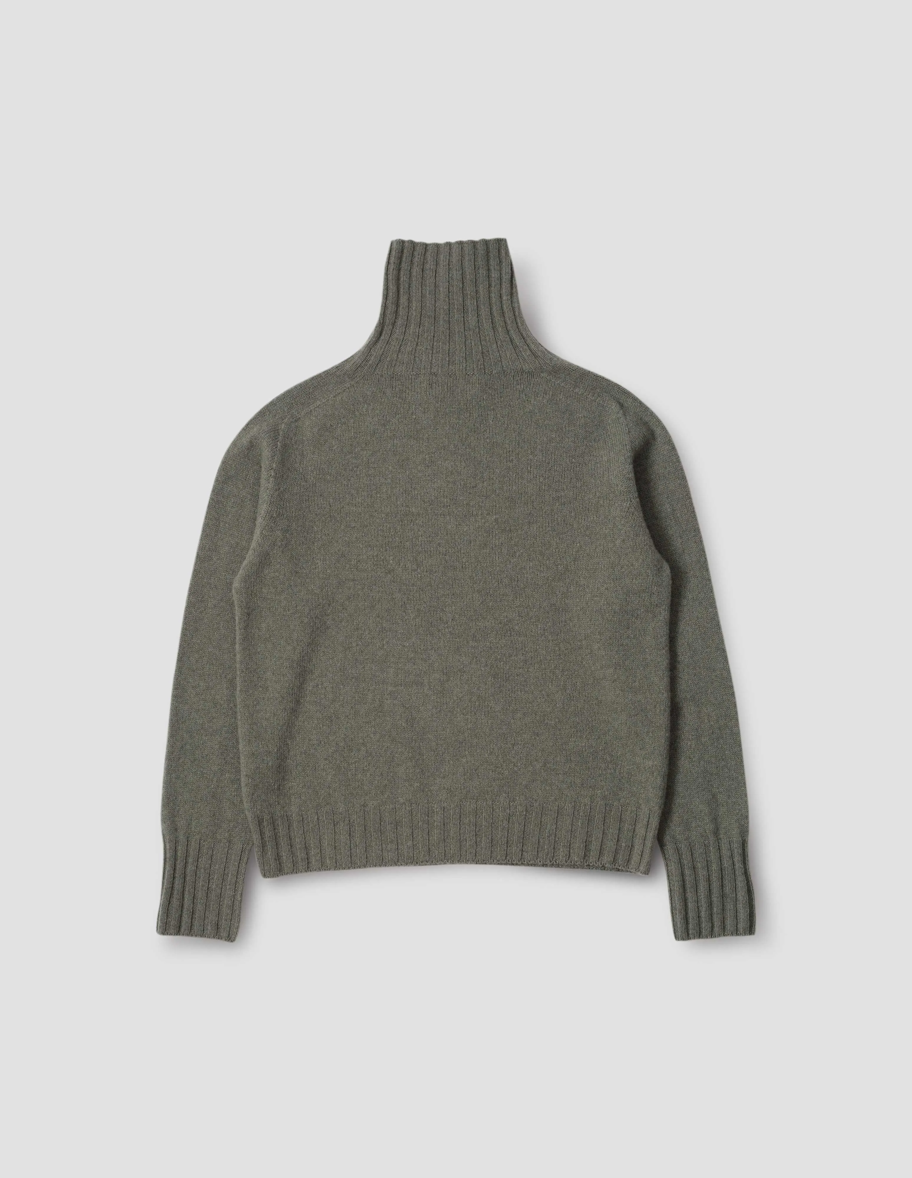 WIDE ROLL NECK | CASHMERE | OREGANO sold by Margaret Howell product image thumbnail 5