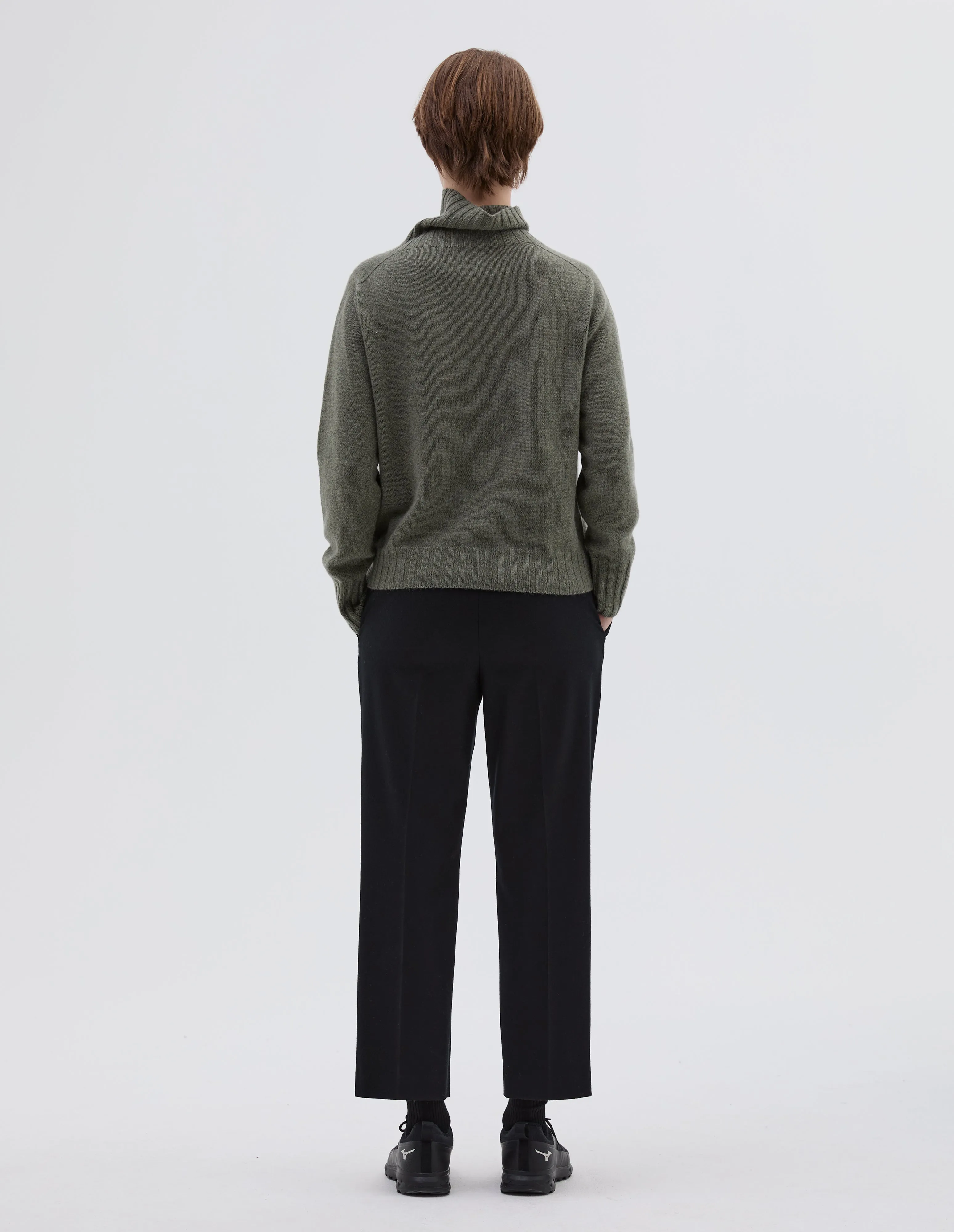 WIDE ROLL NECK | CASHMERE | OREGANO sold by Margaret Howell product image thumbnail 3
