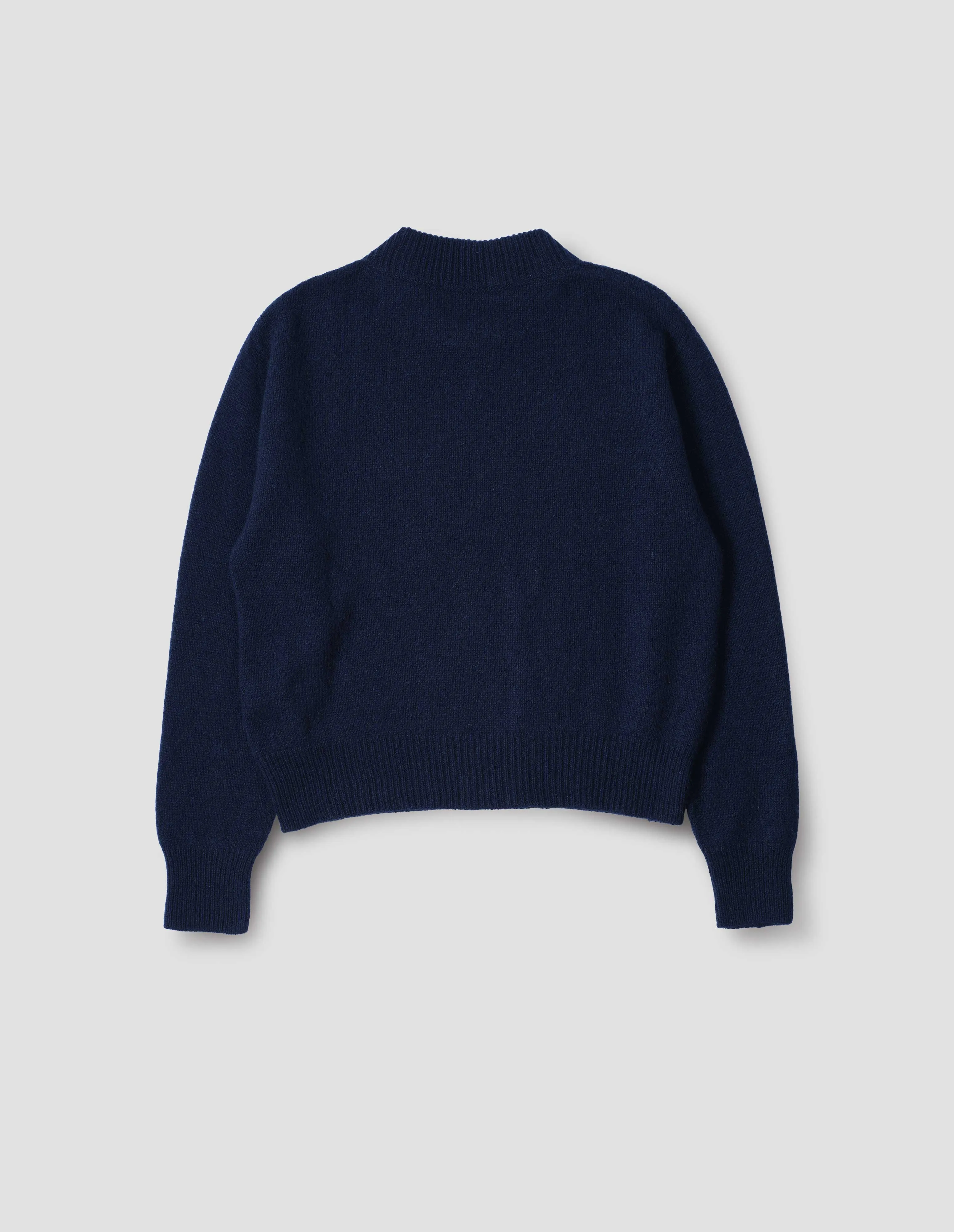 FULLY FASHIONED SWEATSHIRT | CASHMERE | NAVY sold by Margaret Howell product image thumbnail 5