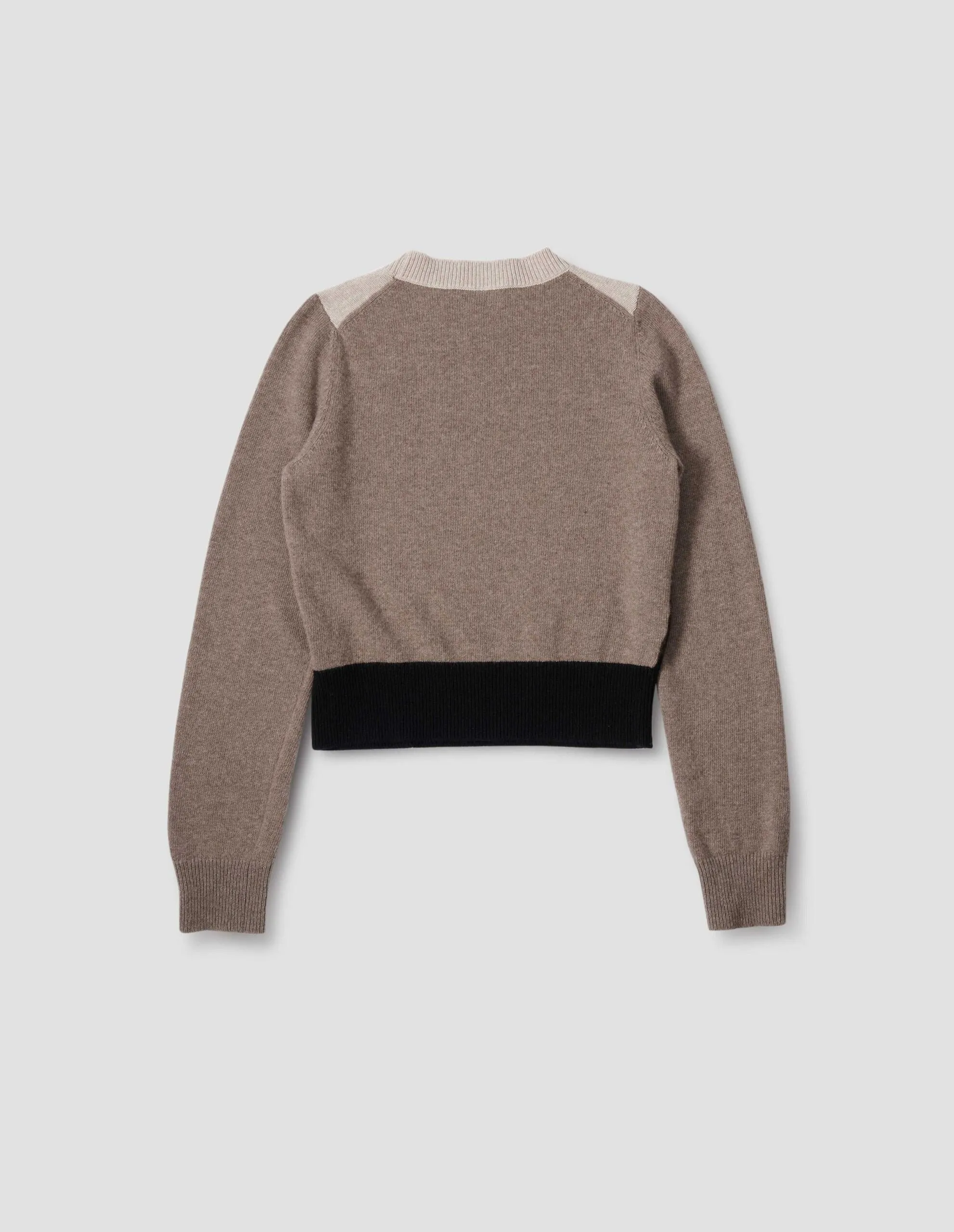 OMBRE ARGYLE JUMPER | MERINO CASHMERE | MOCHA sold by Margaret Howell product image thumbnail 5