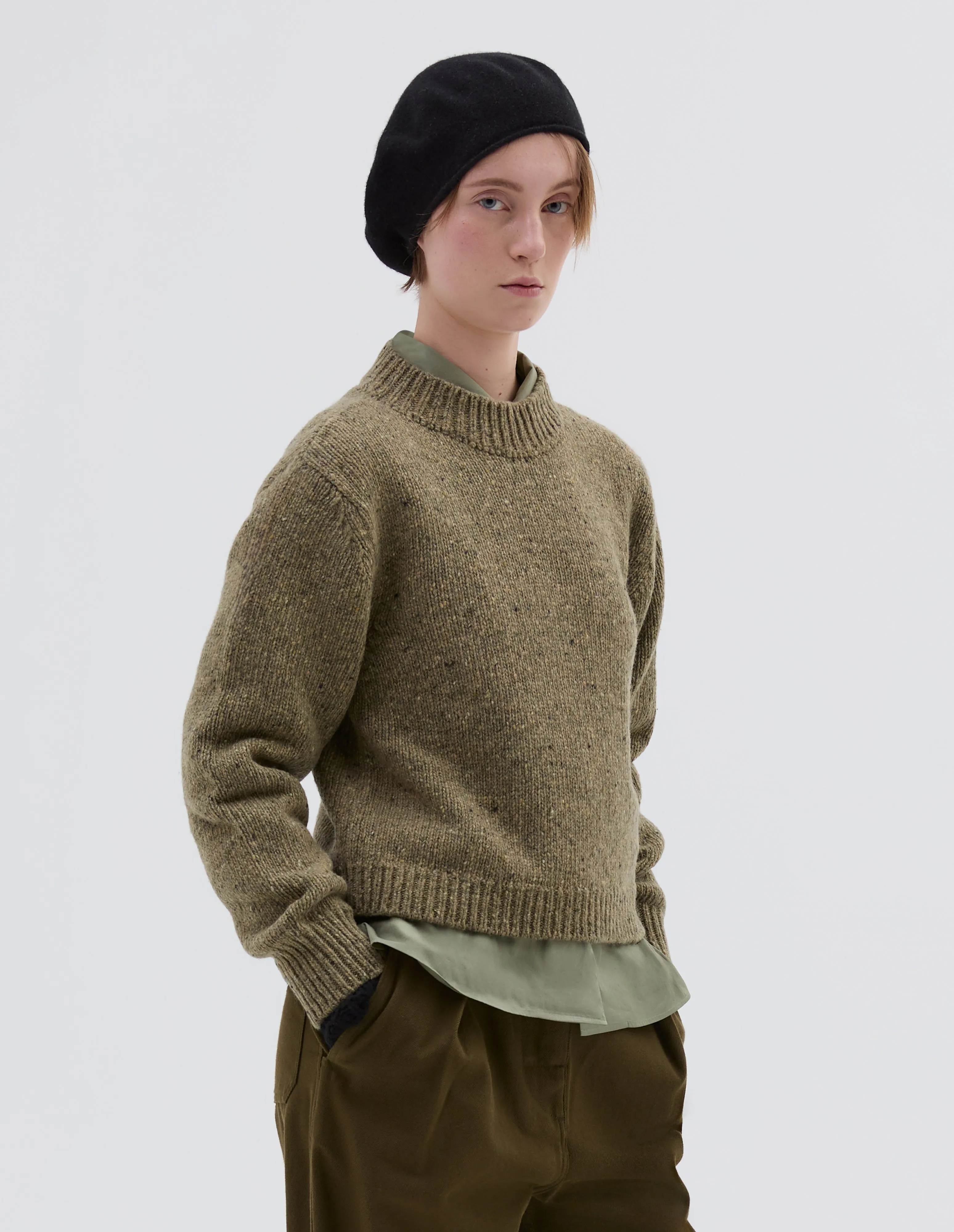 DONEGAL CREW NECK | DONEGAL MERINO | MARSH sold by Margaret Howell