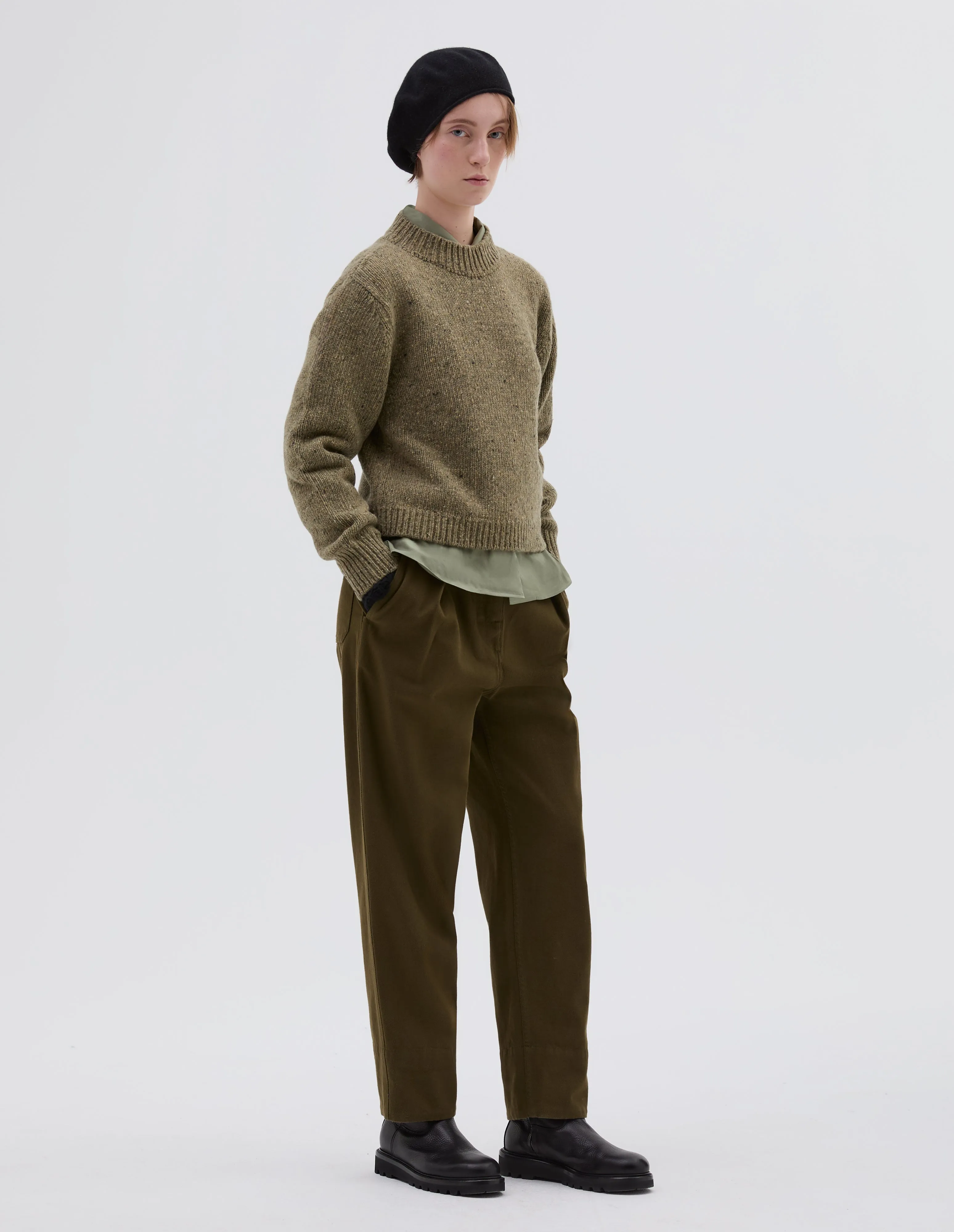DONEGAL CREW NECK | DONEGAL MERINO | MARSH sold by Margaret Howell product image thumbnail 2