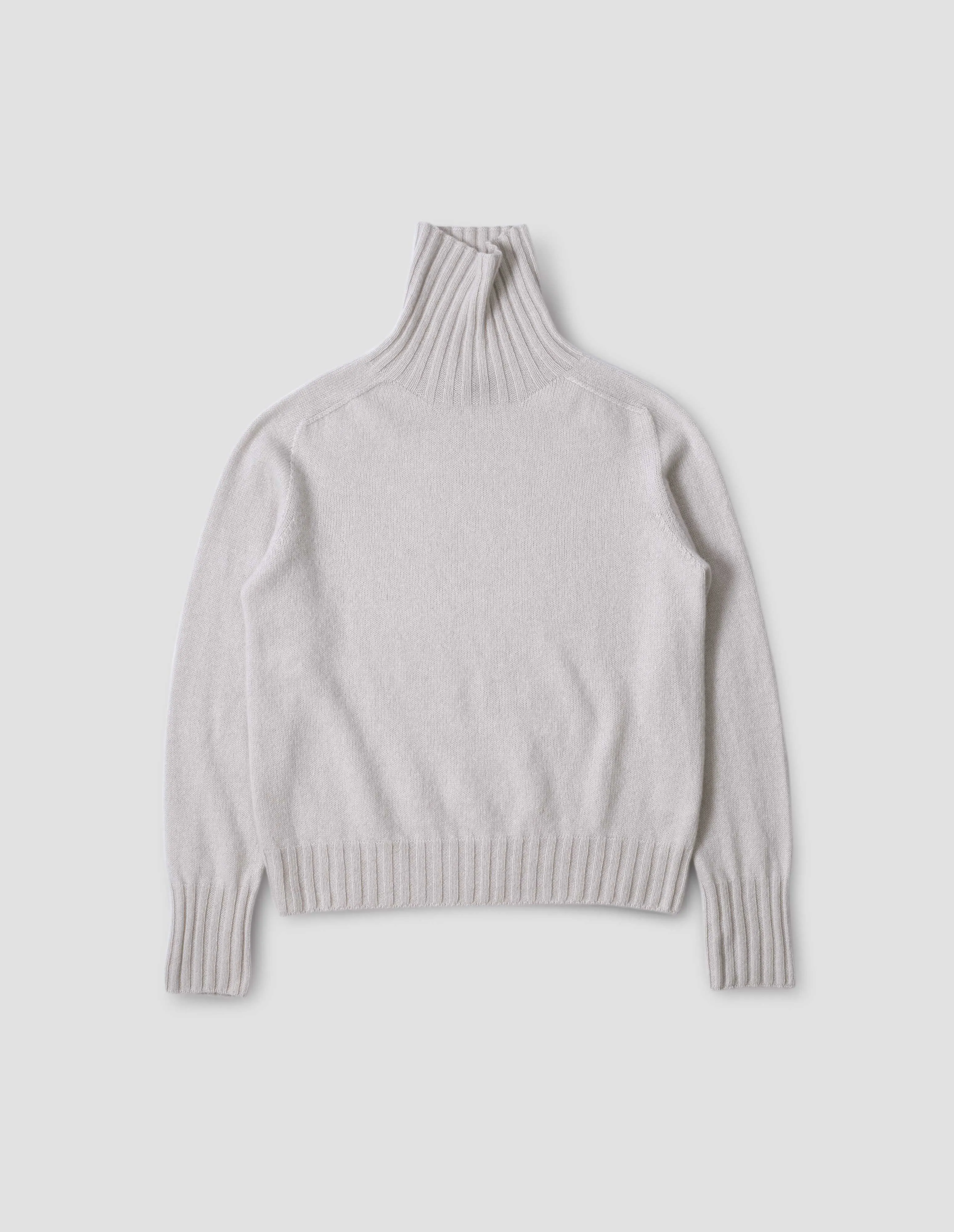 WIDE ROLL NECK | CASHMERE | MIST sold by Margaret Howell product image thumbnail 4