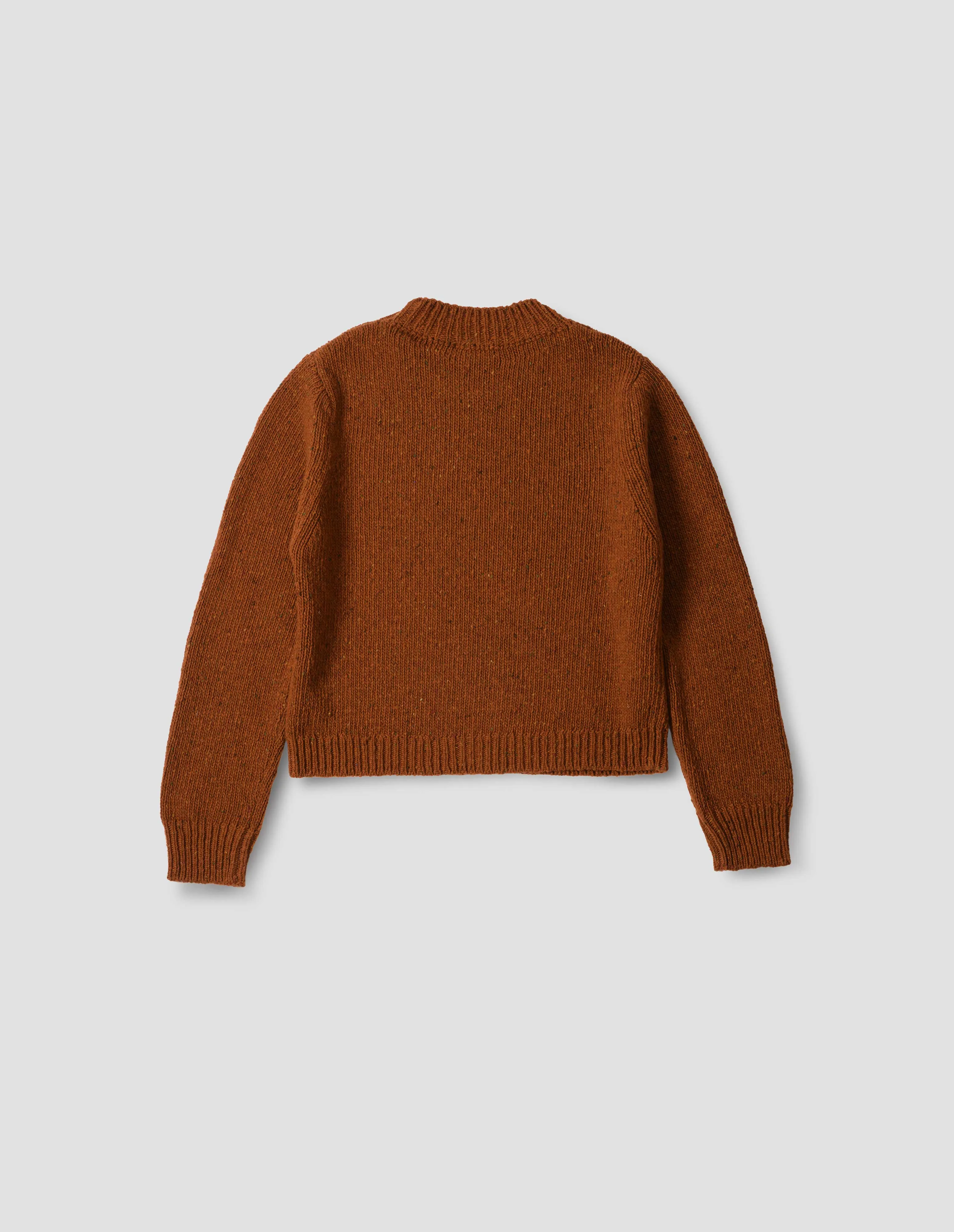 DONEGAL CREW NECK | DONEGAL MERINO | RUST sold by Margaret Howell product image thumbnail 5