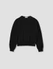 FLUTED COLLAR JUMPER | EXTRAFINE MERINO WOOL | BLACK sold by Margaret Howell