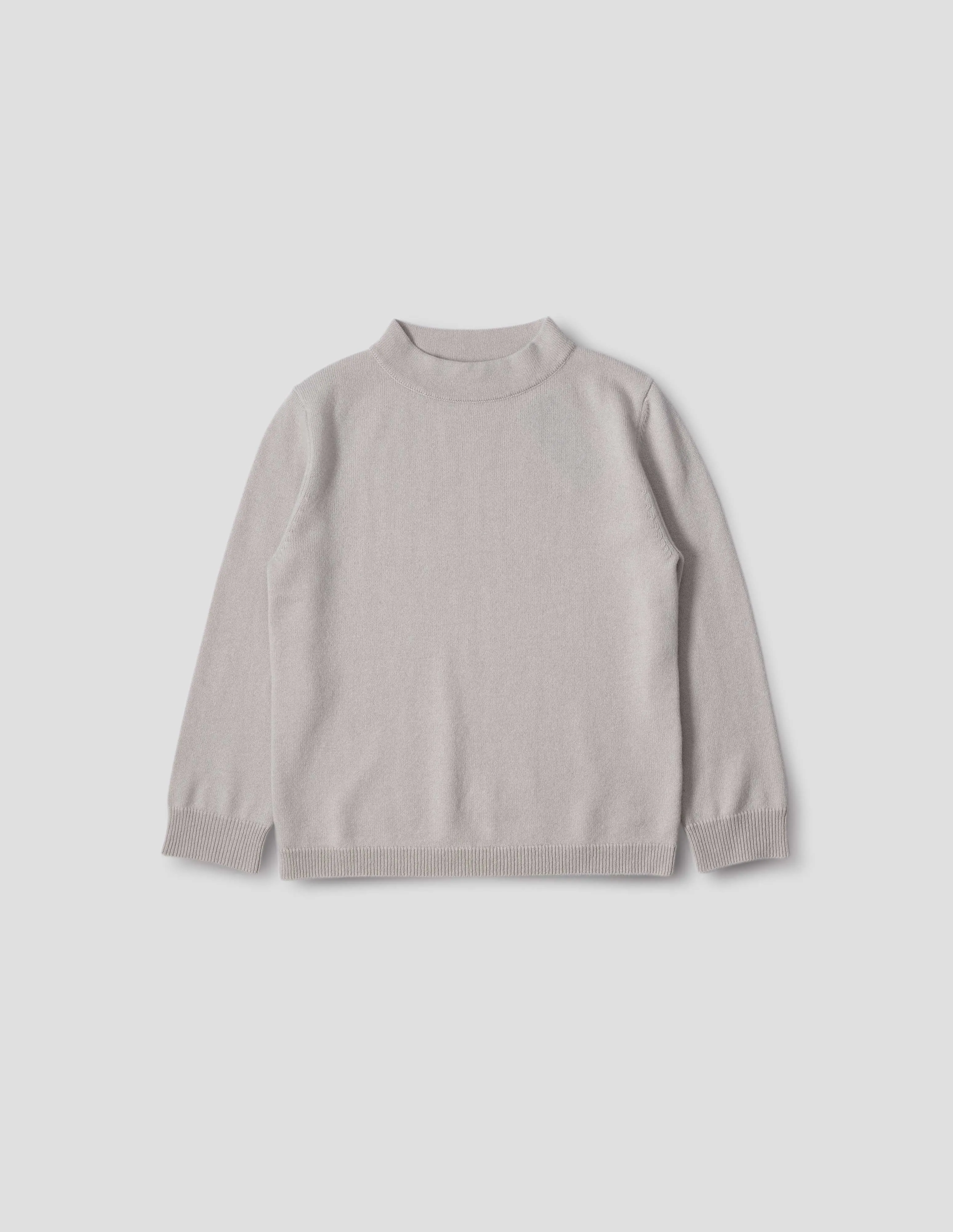 CROPPED SLEEVE TURTLE NECK | CASHMERE | MIST sold by Margaret Howell product image thumbnail 4