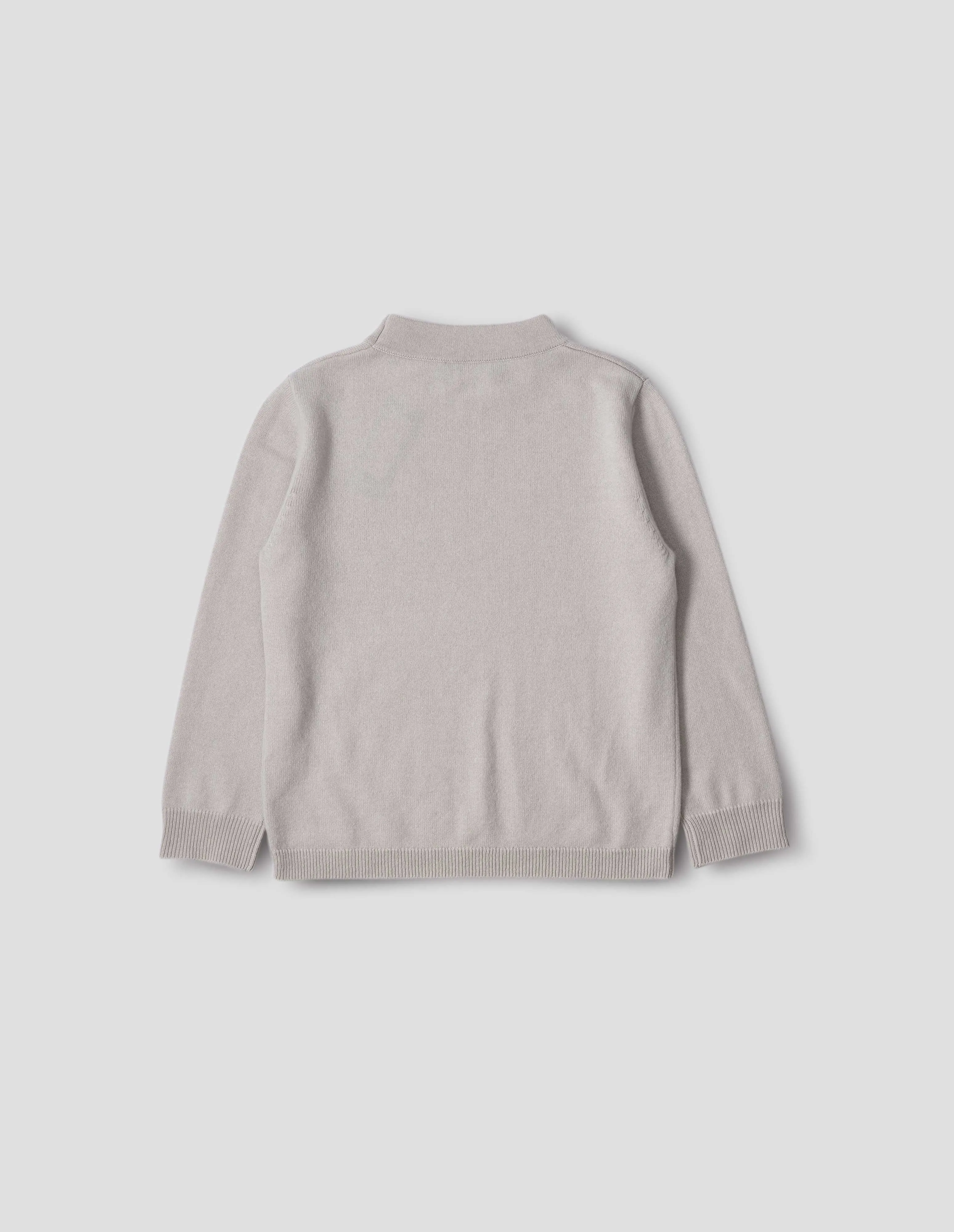 CROPPED SLEEVE TURTLE NECK | CASHMERE | MIST sold by Margaret Howell product image thumbnail 5