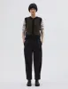 MHL. CONTRAST TRIM WAISTCOAT | VIRGIN WOOL | DARK OLIVE / BLACK sold by Margaret Howell