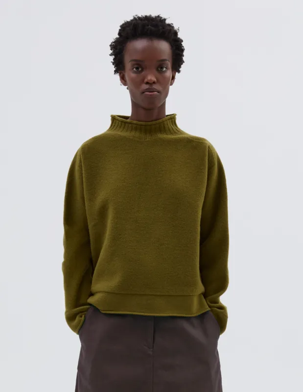 MHL. FELTED GUERNSEY | FELTED WOOL | FRESH OLIVE sold by Margaret Howell