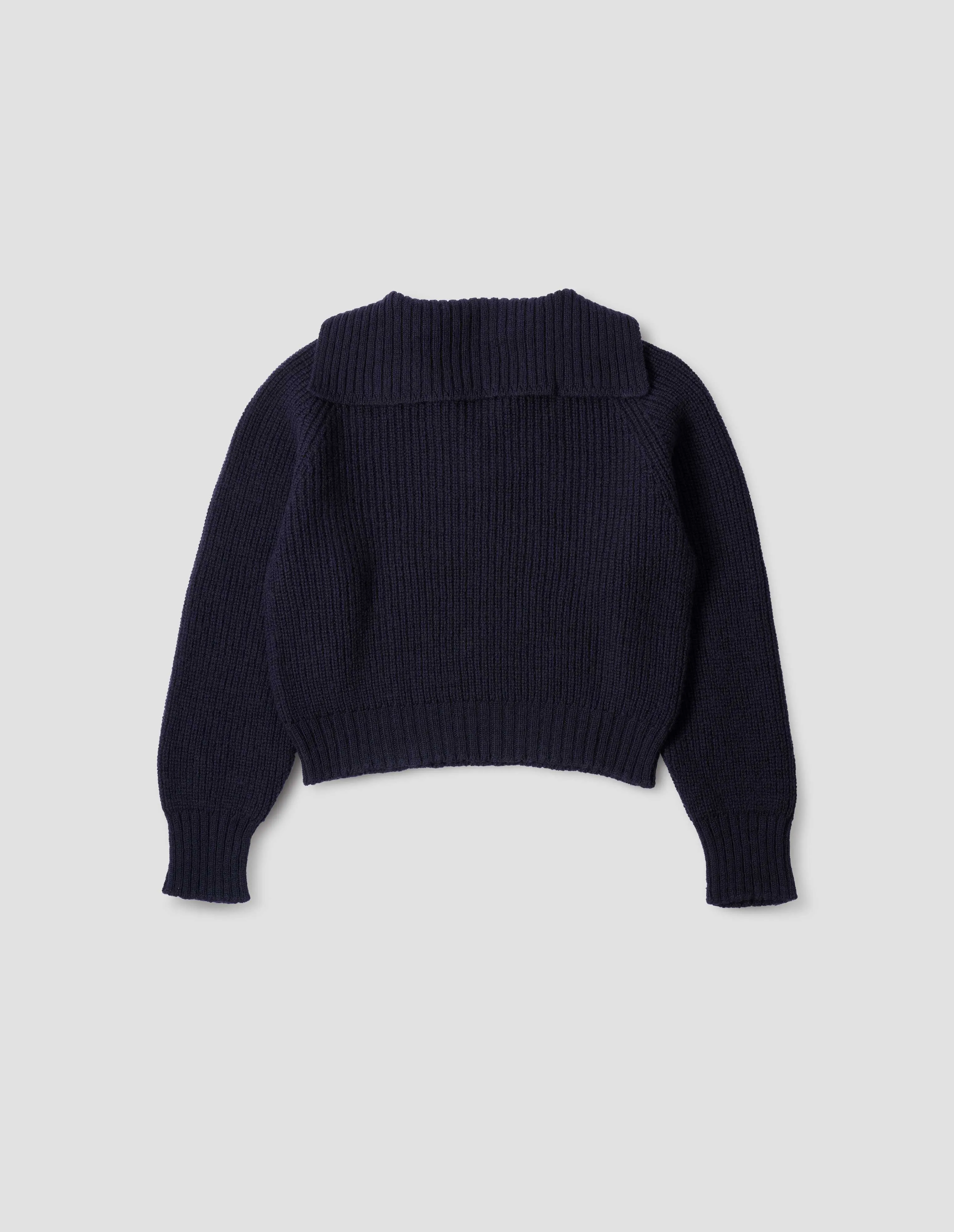 MHL. CHUNKY SAILOR COLLAR | BRITISH MERINO | DARK NAVY sold by Margaret Howell product image thumbnail 5