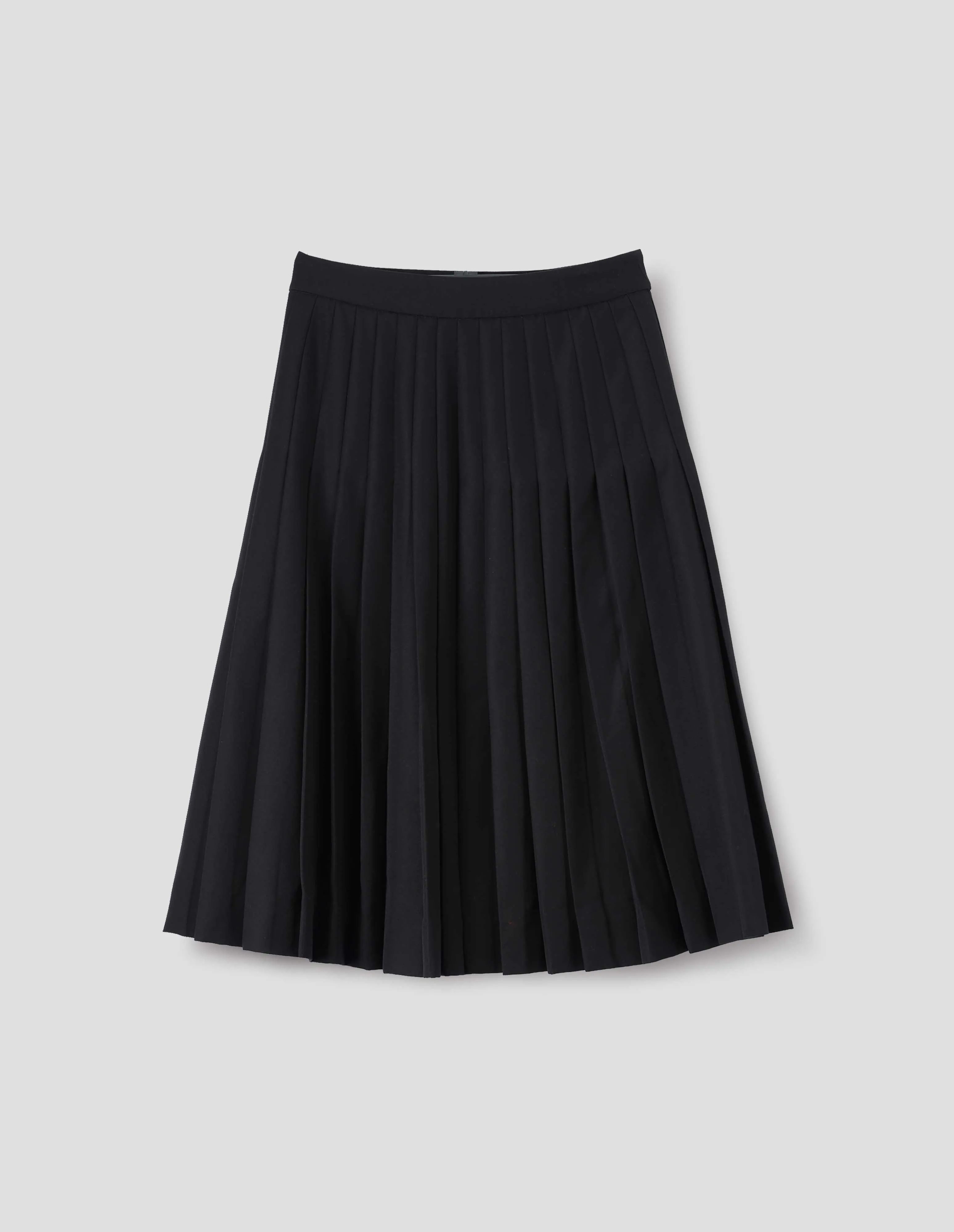 FLAT FRONT KILT | BARATHEA WOOL BLEND | BLACK sold by Margaret Howell product image thumbnail 4