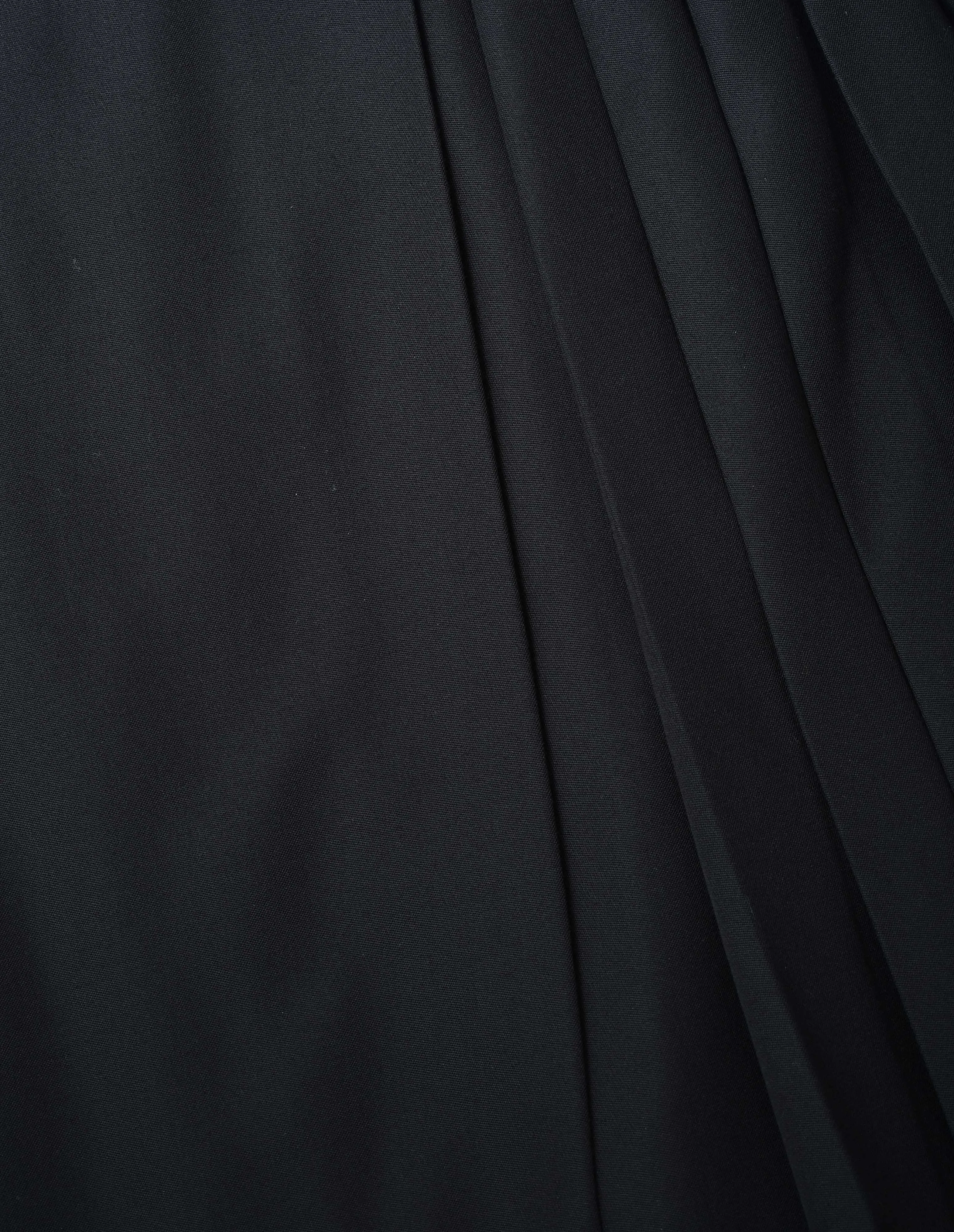 FLAT FRONT KILT | BARATHEA WOOL BLEND | BLACK sold by Margaret Howell product image thumbnail 5