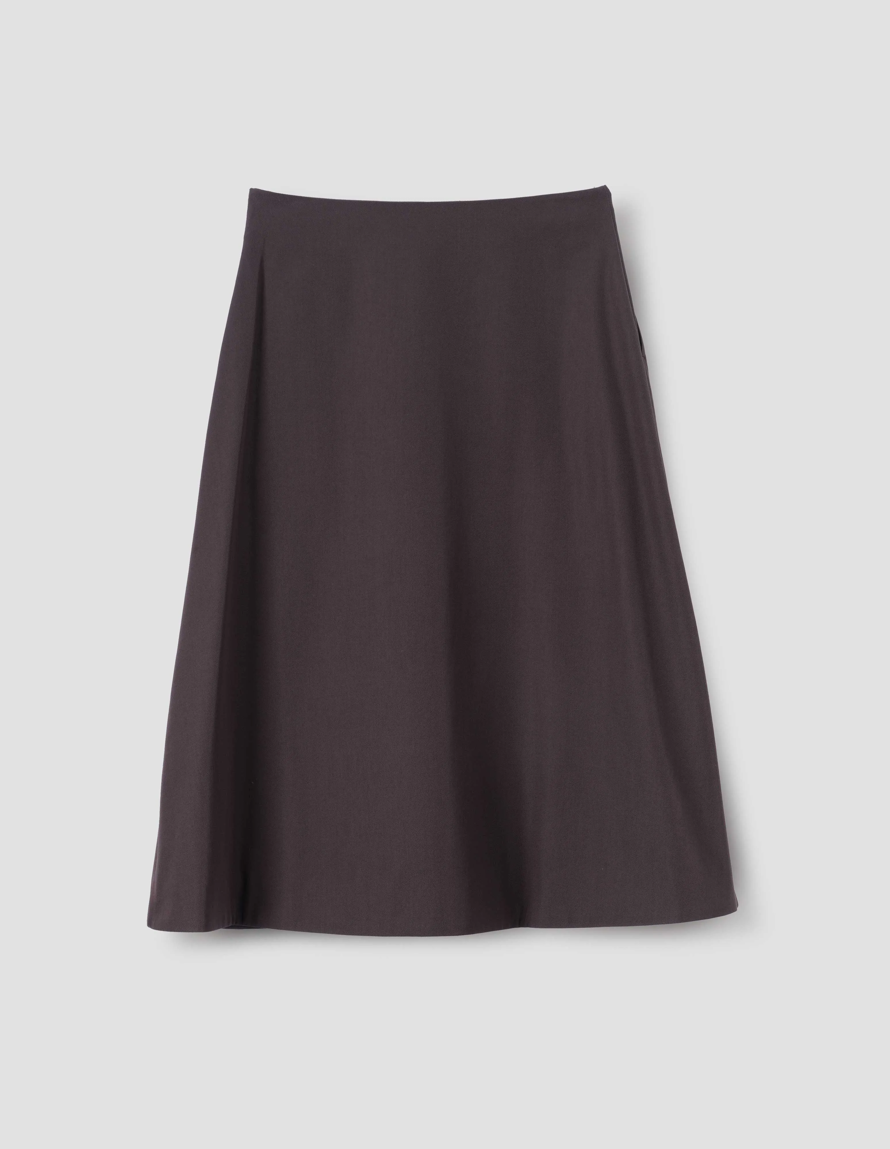 FULL SKIRT | COMPACT COTTON WOOL | TEAK sold by Margaret Howell product image thumbnail 4