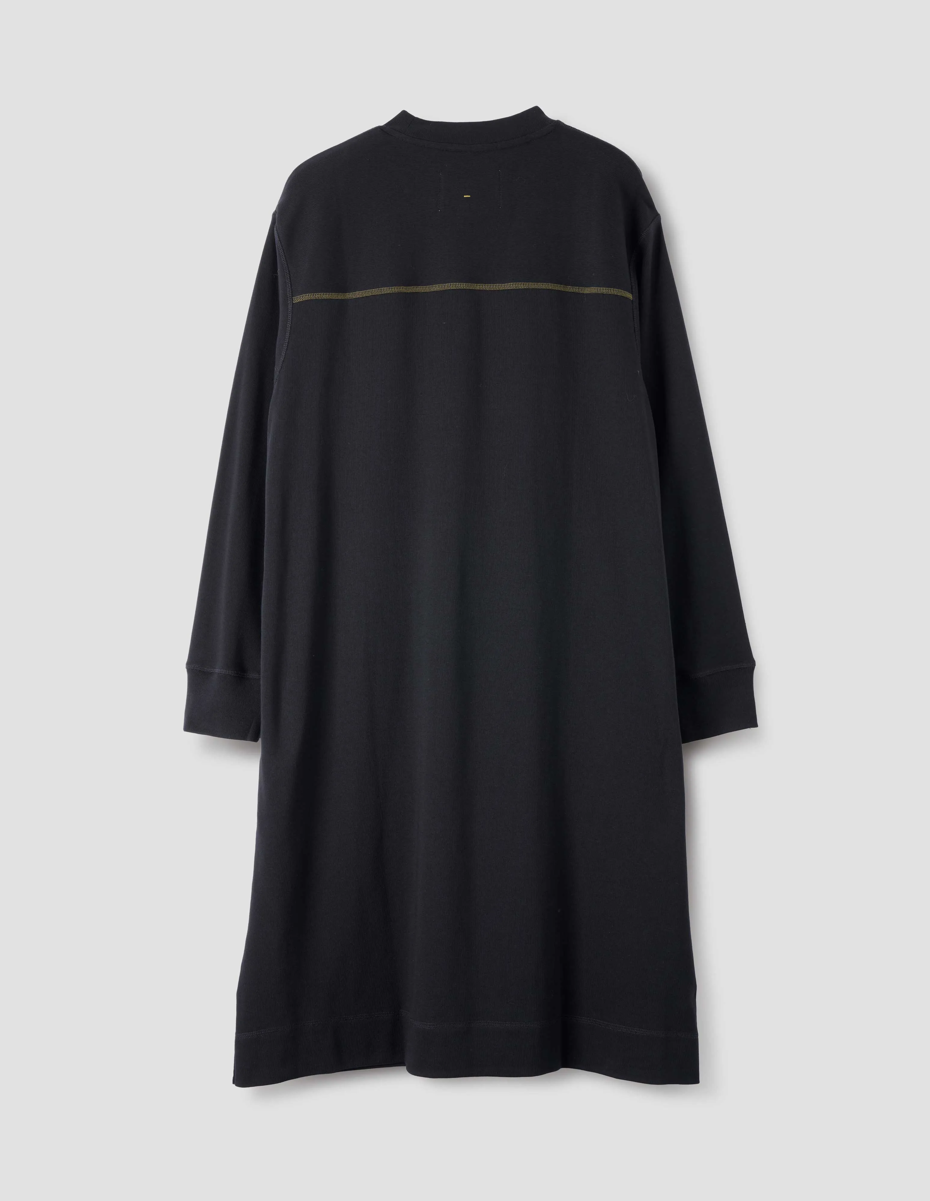 MHL. YOKE SEAM DRESS | HEAVY COTTON RIB | INK sold by Margaret Howell product image thumbnail 4