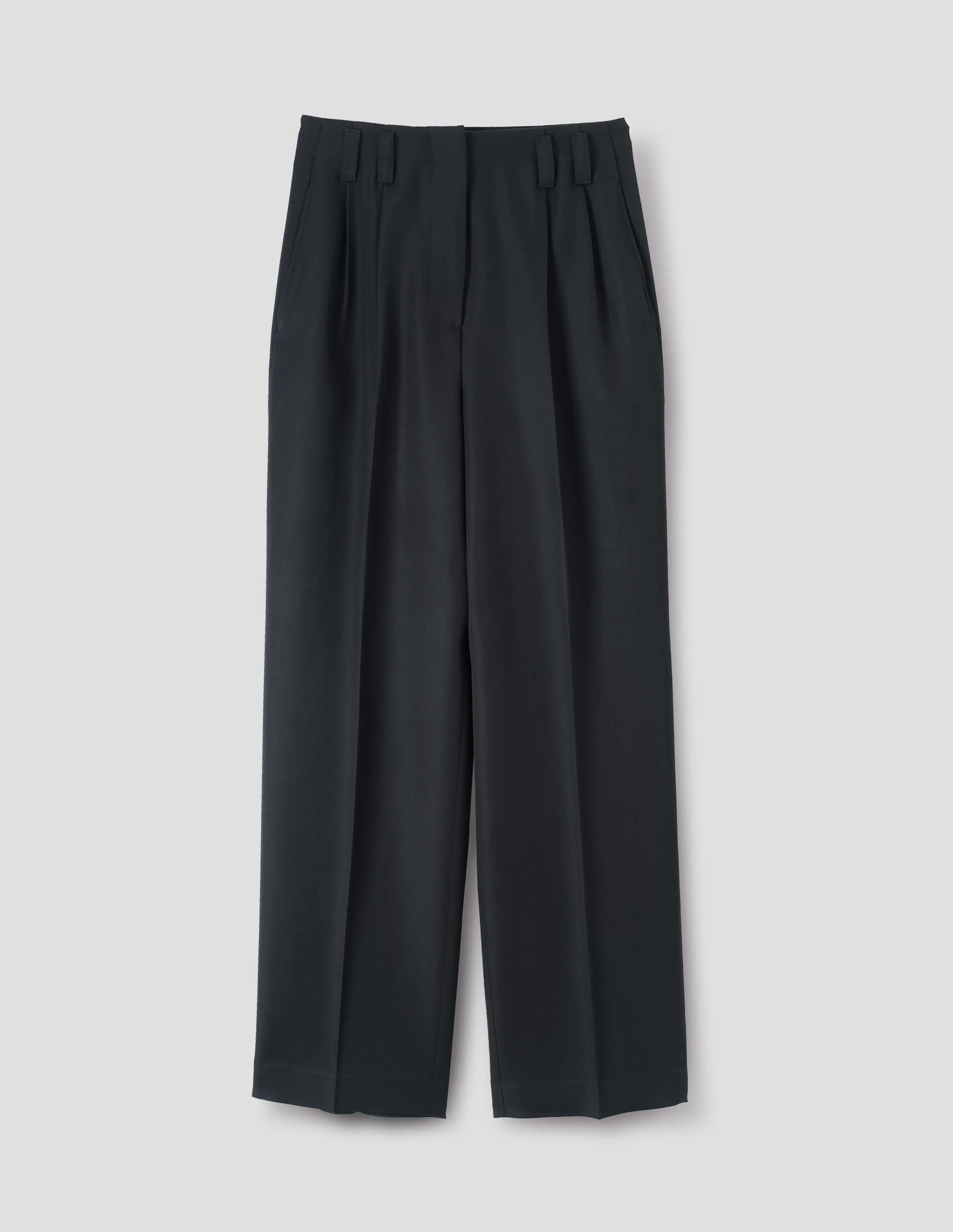 TWIN PLEAT TROUSER | BARATHEA WOOL BLEND
| BLACK sold by Margaret Howell product image thumbnail 3