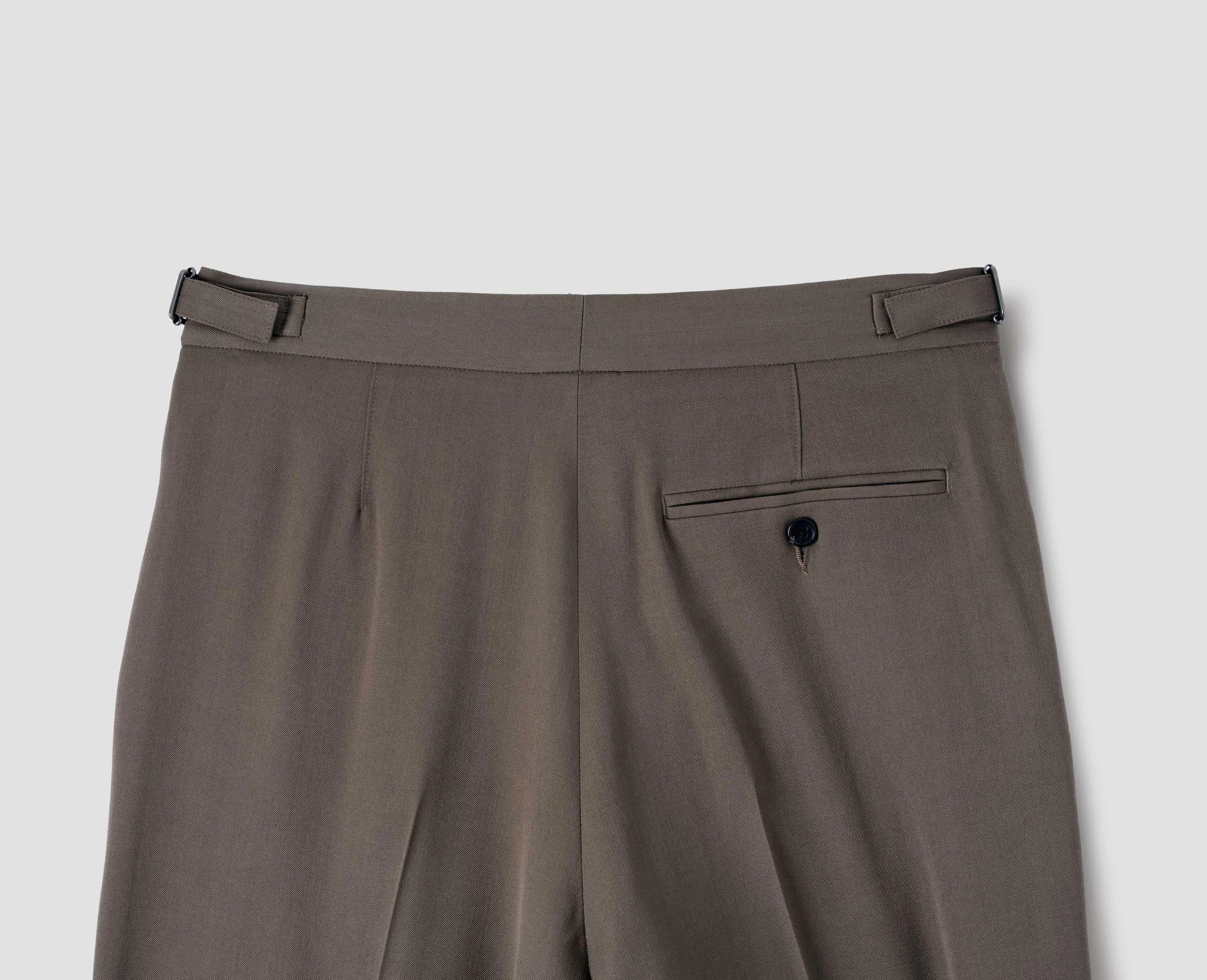 LOOSE LEG TROUSER | FLUID WOOL TWILL | MOUSE sold by Margaret Howell product image thumbnail 5