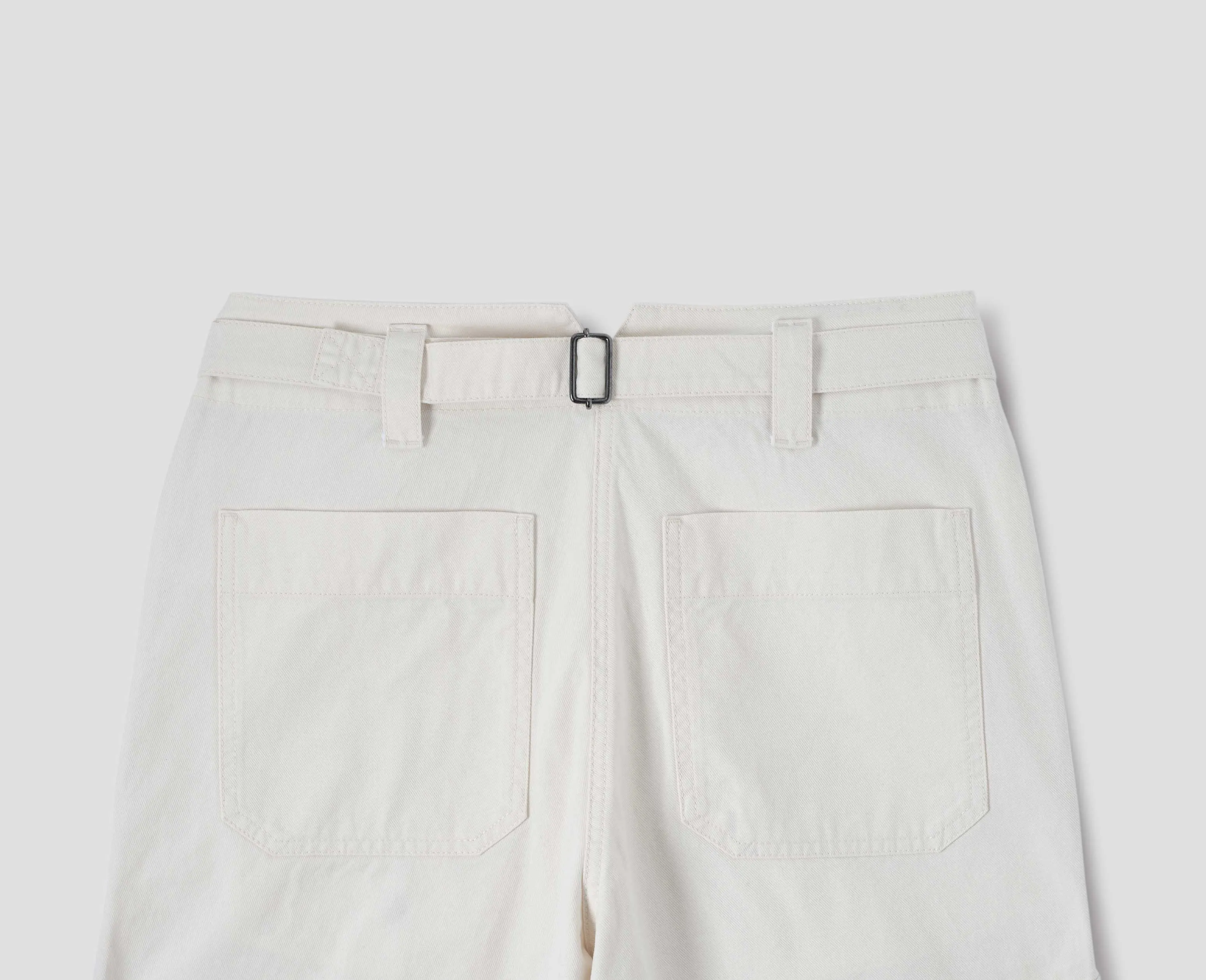 MHL. NAVAL TROUSER | DRY COTTON GABARDINE | OFF WHITE sold by Margaret Howell product image thumbnail 5