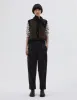 MHL. CINCH BACK TROUSER | COTTON WOOL DRILL | OFF BLACK sold by Margaret Howell