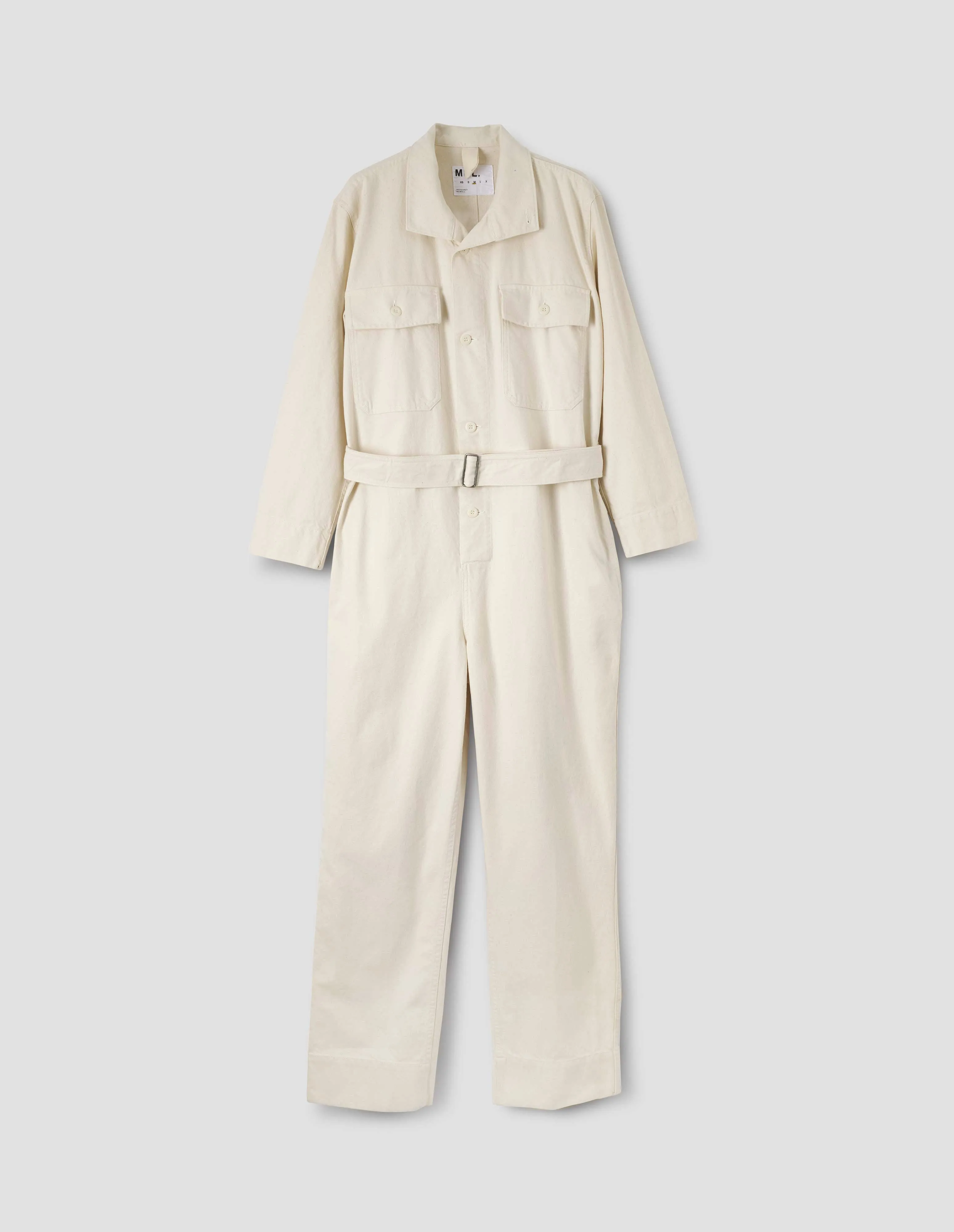 MHL. OVERALLS | WORKWEAR COTTON TWILL | OFF WHITE sold by Margaret Howell product image thumbnail 3