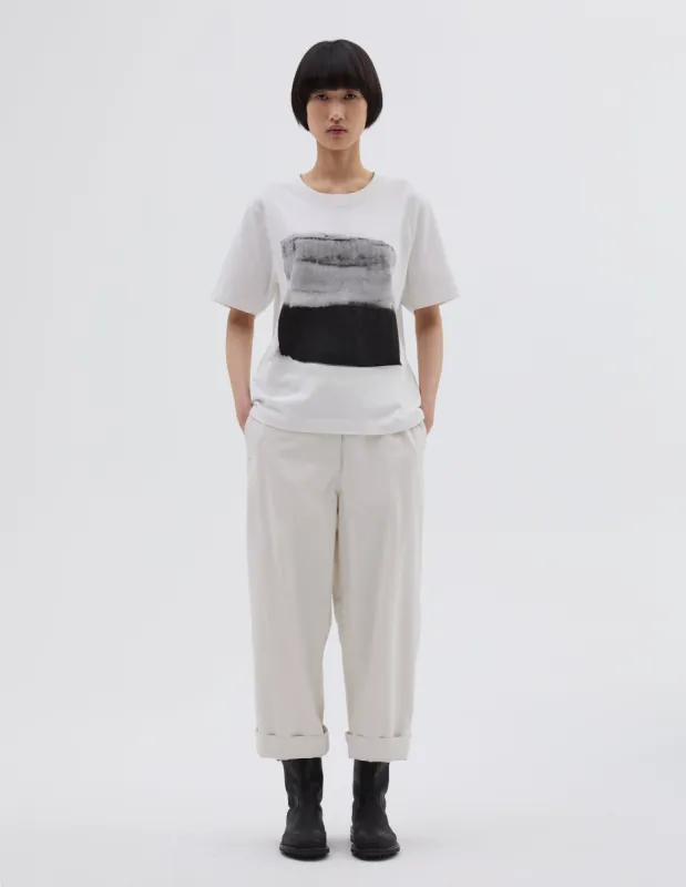 MHL. CARPENTERS TROUSER | DRY COTTON GABARDINE | OFF WHITE sold by Margaret Howell