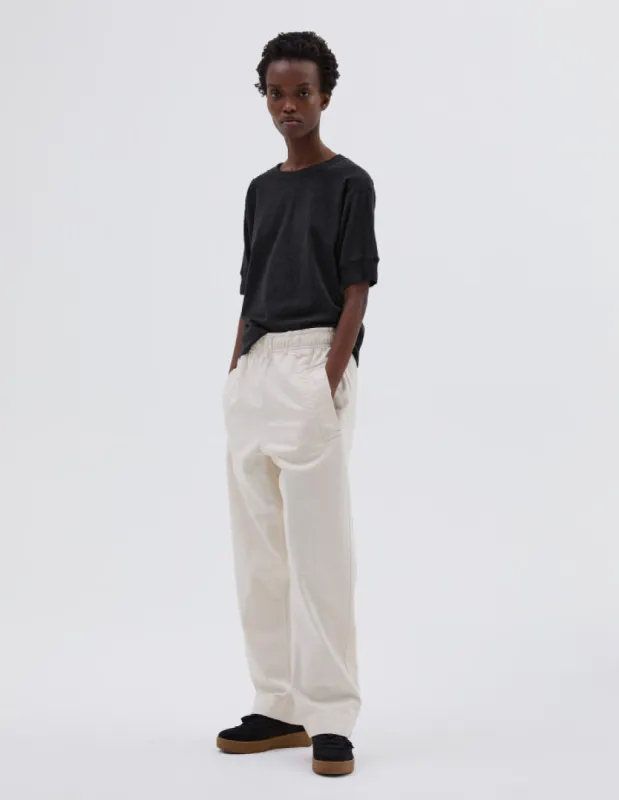 MHL. WIDE LEG JOGGER | WORKWEAR COTTON TWILL | OFF WHITE sold by Margaret Howell