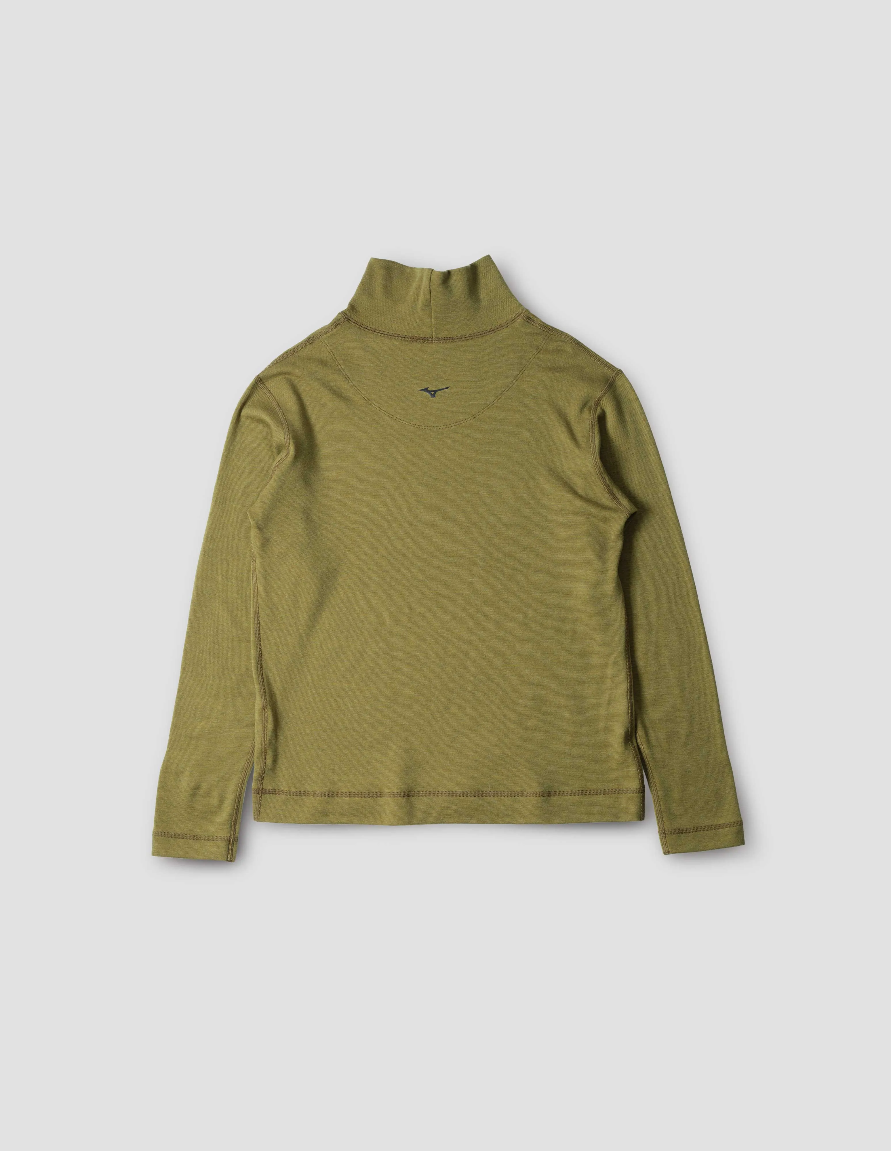 MIZUNO THERMAL FUNNEL NECK | BREATH THERMO WOOL JERSEY | OCHRE sold by Margaret Howell product image thumbnail 5