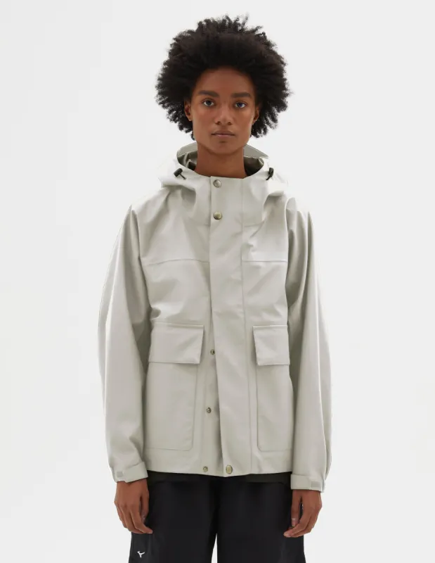 MIZUNO GORE-TEX JACKET | RECYCLED POLYESTER POPLIN | LIGHT STONE sold by Margaret Howell