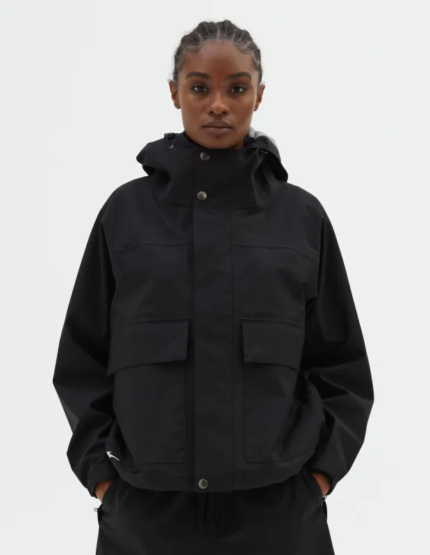 MIZUNO GORE-TEX JACKET | RECYCLED POLYESTER POPLIN | BLACK sold by Margaret Howell